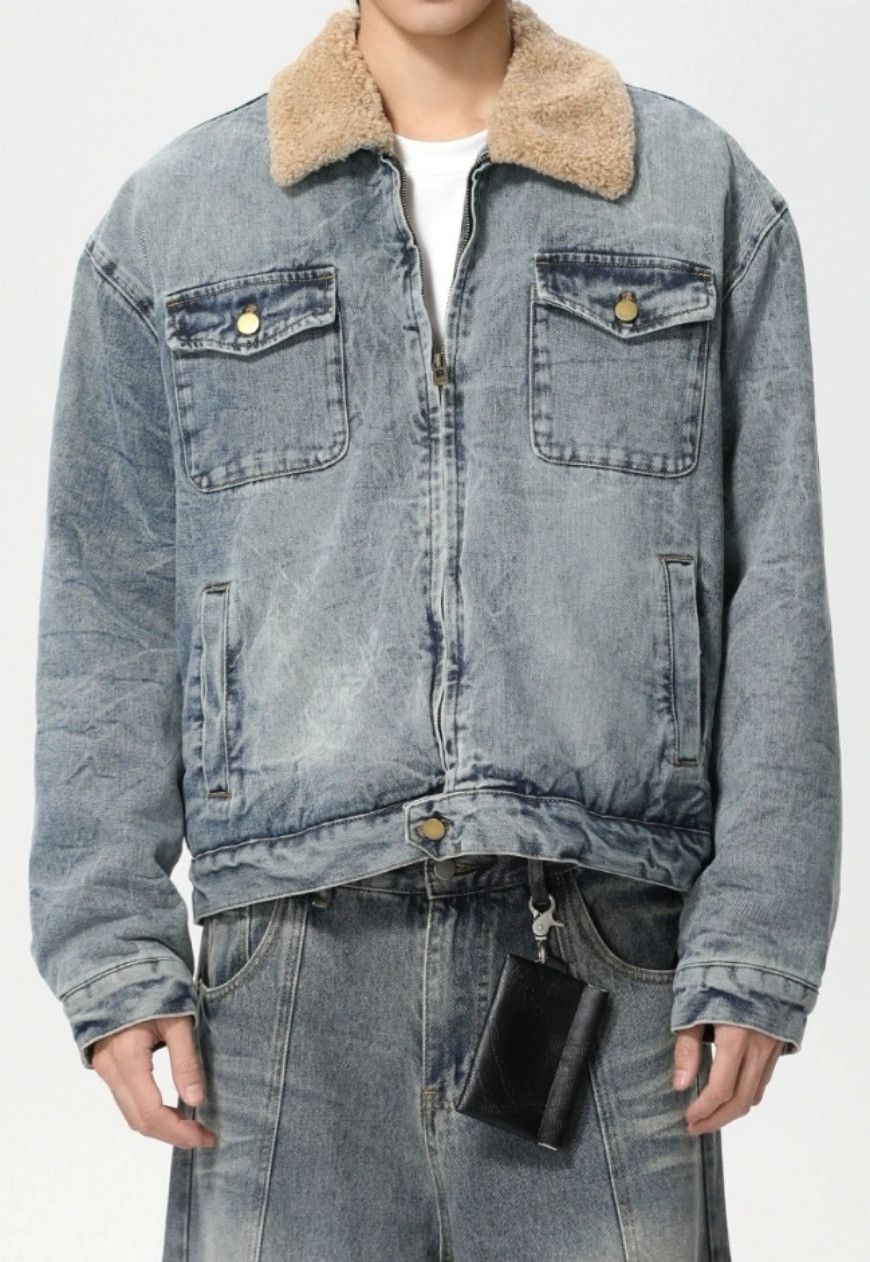Other Men’s Faux lambswool warm denim jacket Size US M / EU 48-50 / 2 - 4 Thumbnail