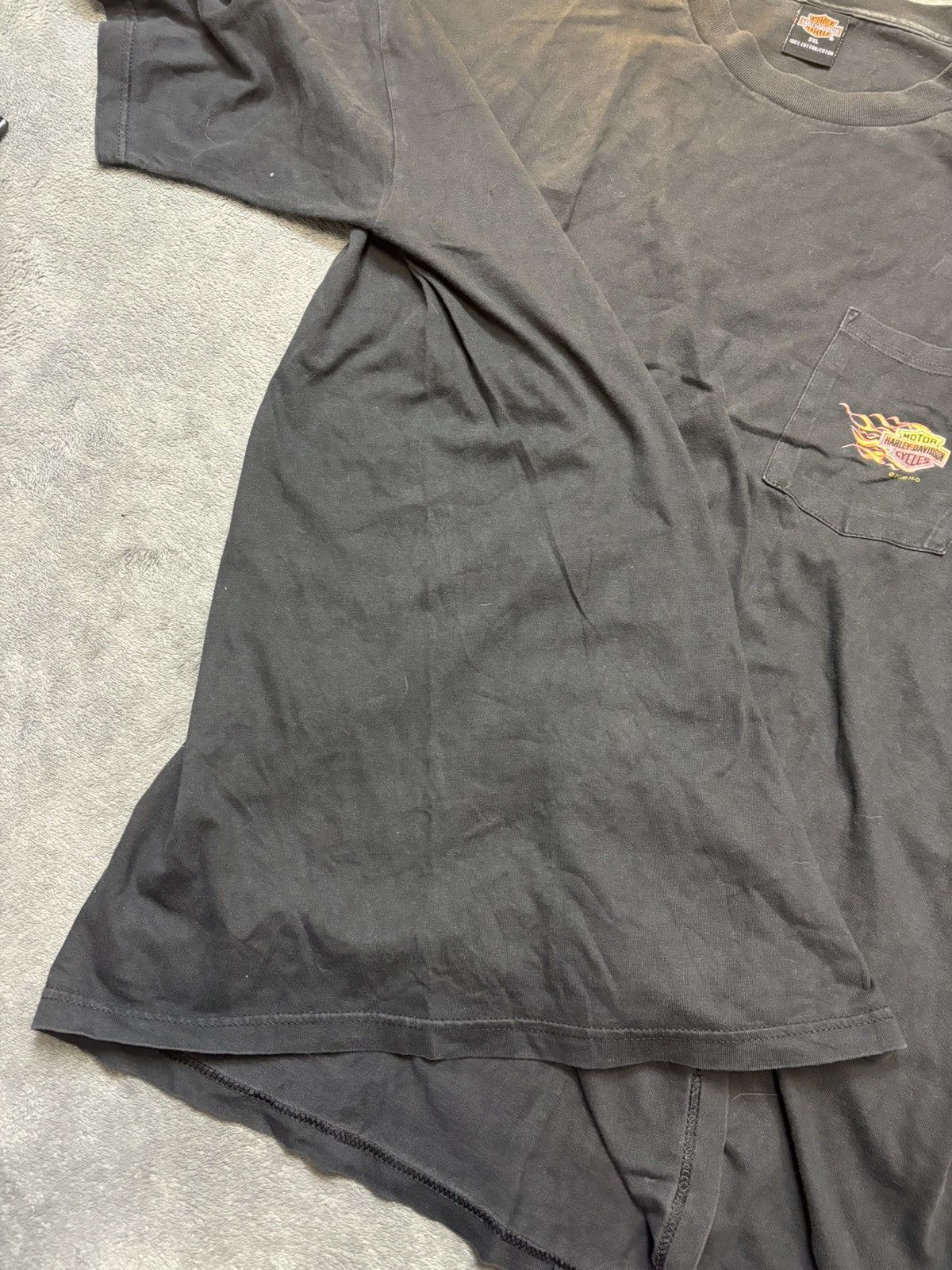Harley Davidson × Vintage Vintage Y2K Harley Davidson flames bike t shirt 2000 Size US XXL / EU 58 / 5 - 5 Thumbnail