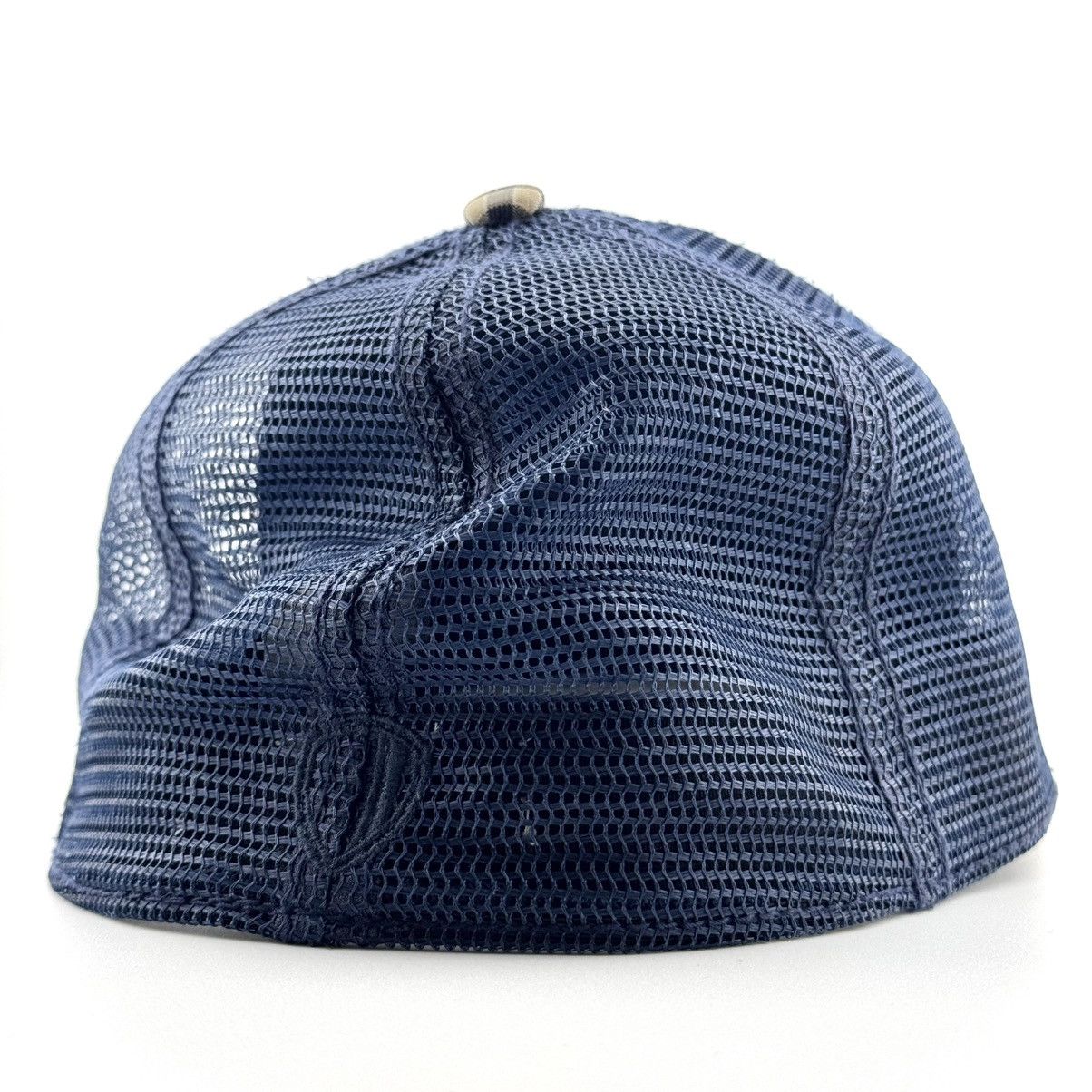 Ben Sherman Ben Sherman Gingham Plaid Navy Mesh Plaid Trucker Hat Size ONE SIZE - 3 Thumbnail