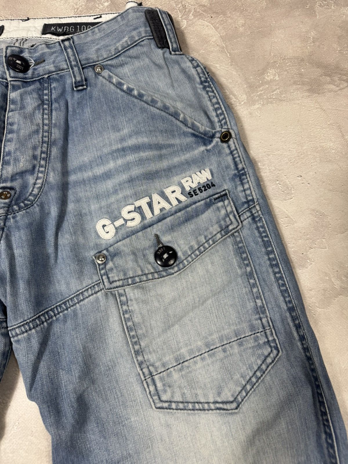 G-Star Vintage G-Star Raw Distressed Buckleback Elwood Pants Size US 32 / EU 48 - 11 Thumbnail