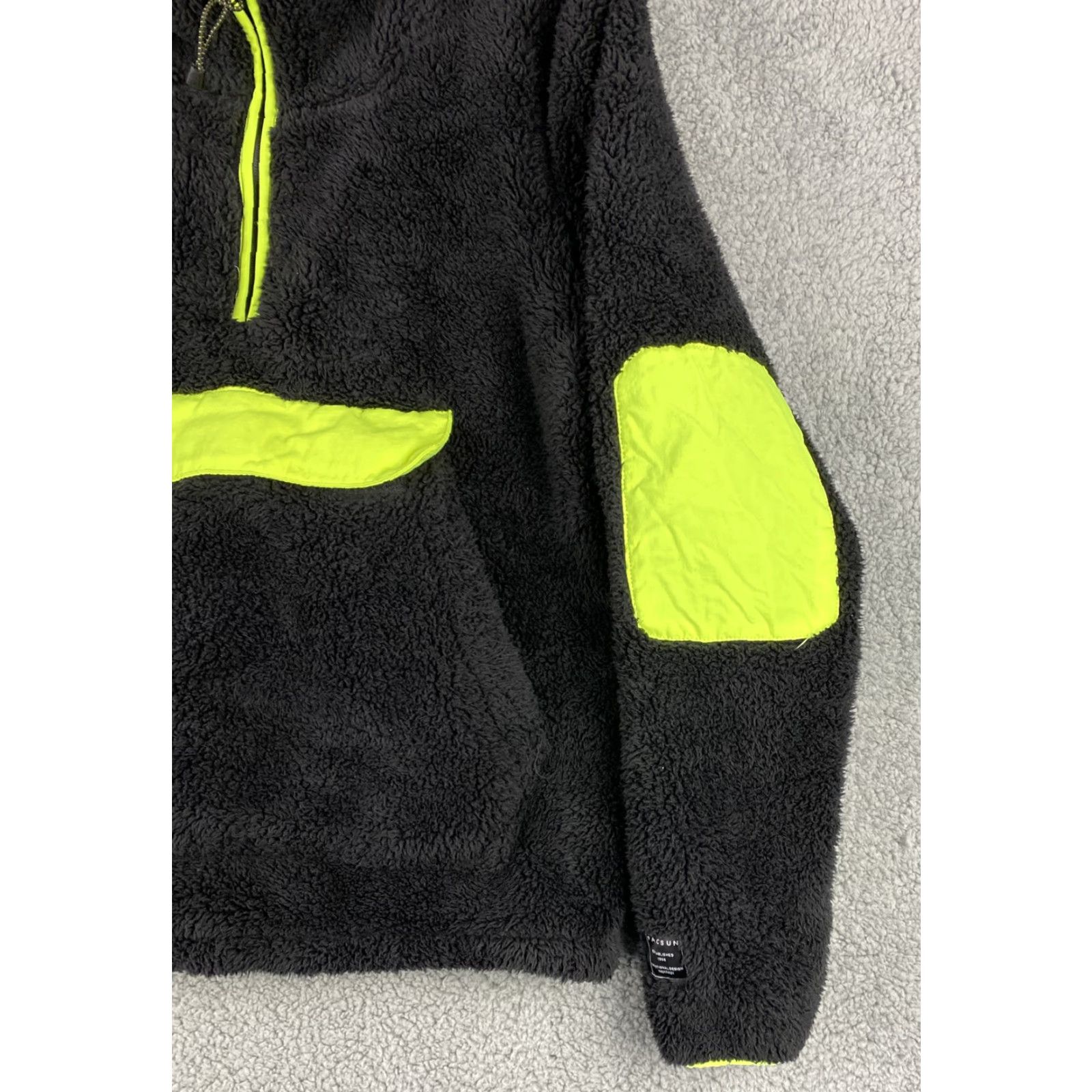 Pacsun VINTAGE Pacsun Hoodie Pullover Jacket Mens Small Black Sherpa Long Sleeve / 33-3 Size US S / EU 44-46 / 1 - 3 Thumbnail