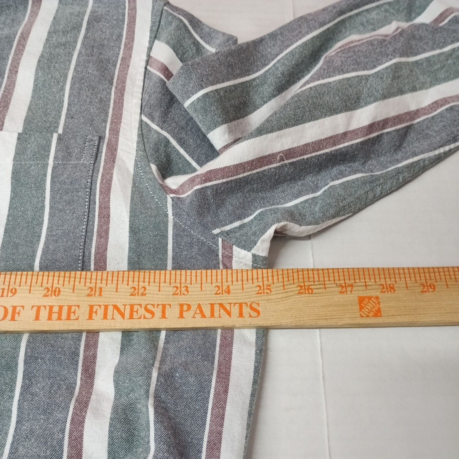 Chaps Chaps Seacoast Oxford Woven Shirt Men's XL Evergreen Striped Size US XL / EU 56 / 4 - 5 Thumbnail