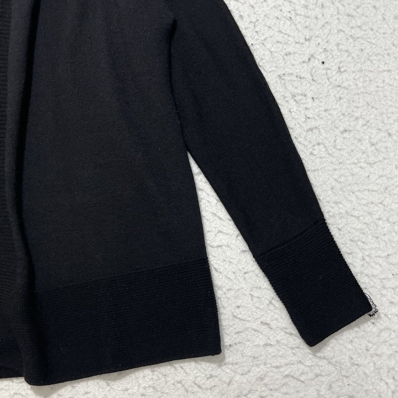 Coldwater Creek Coldwater Creek Wool Blend Black Cardigan Sweater Size XS / US 0-2 / IT 36-38 - 5 Thumbnail