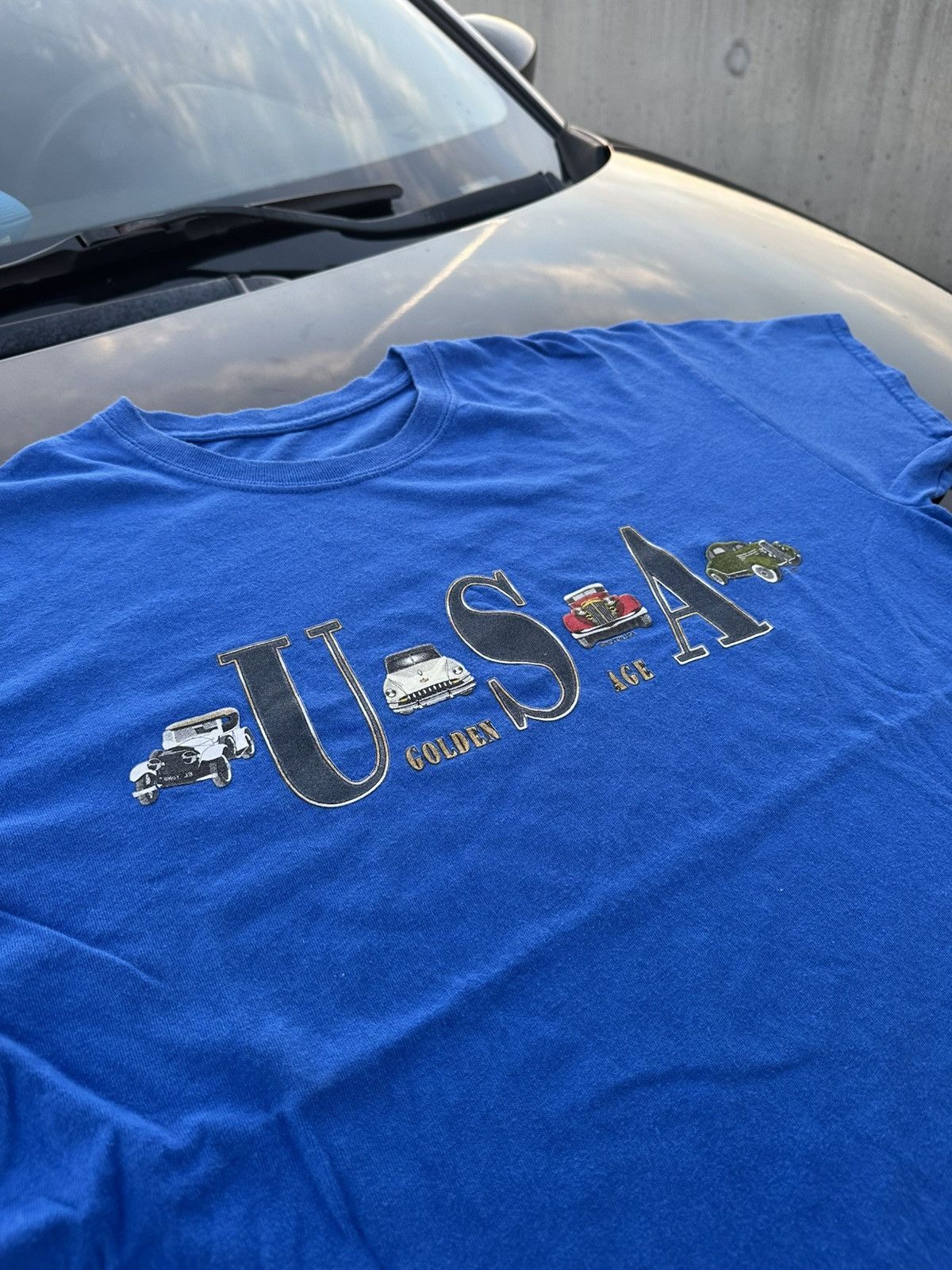 Vintage VINTAGE GOLDEN AGE CAR TEE Size US M / EU 48-50 / 2 - 3 Thumbnail