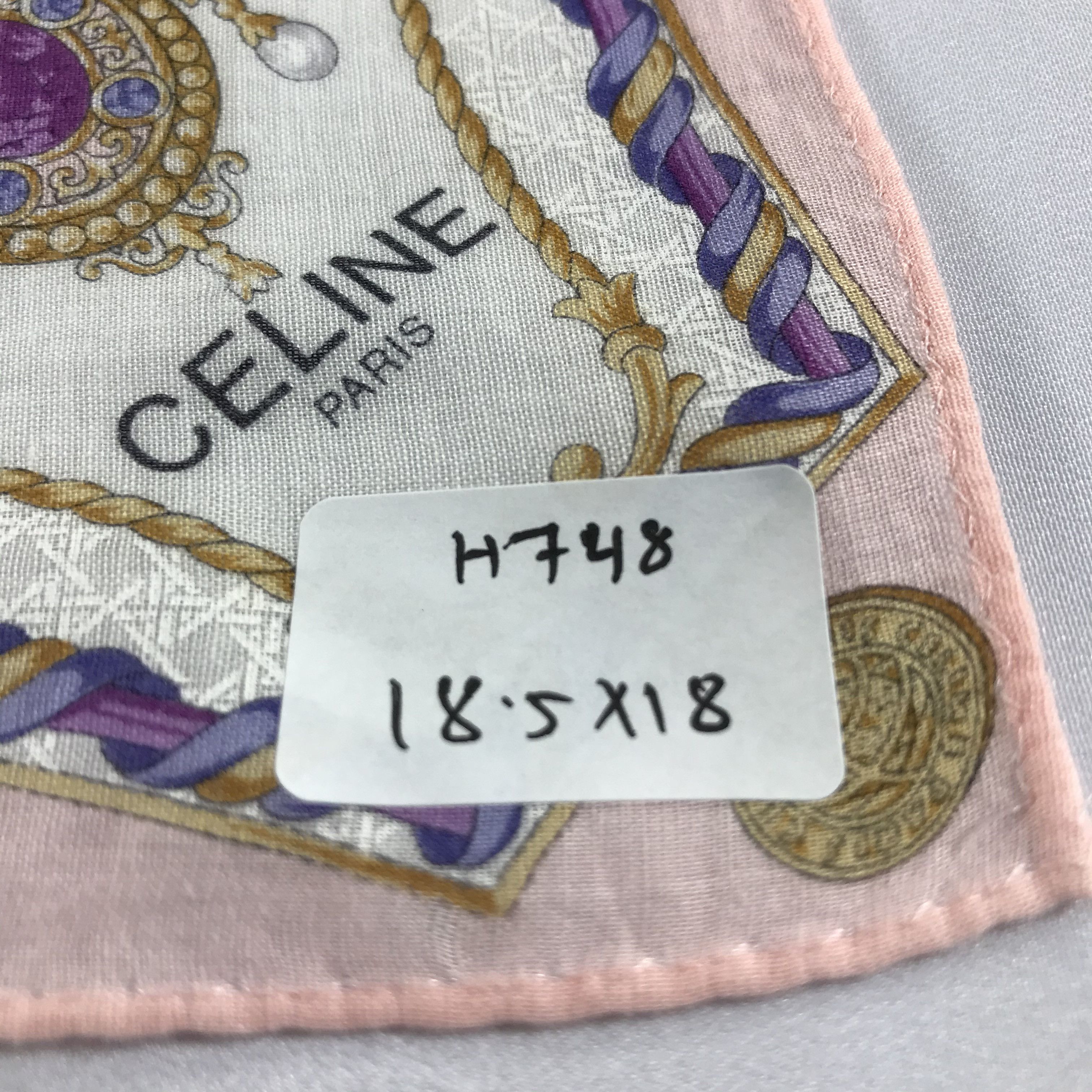 Celine Celine Luxury Chains Handkerchief Neckerchief Bandana H748 Size ONE SIZE - 5 Thumbnail