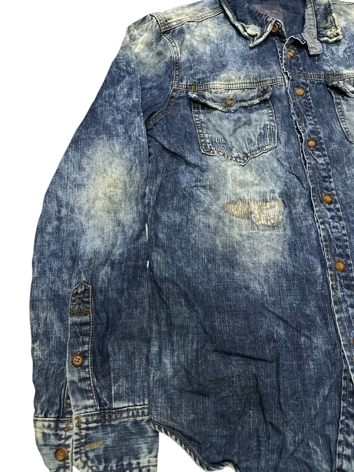 Kapital 00s Distress Style Buckaro Denim Patchwork. Size US L / EU 52-54 / 3 - 5 Thumbnail