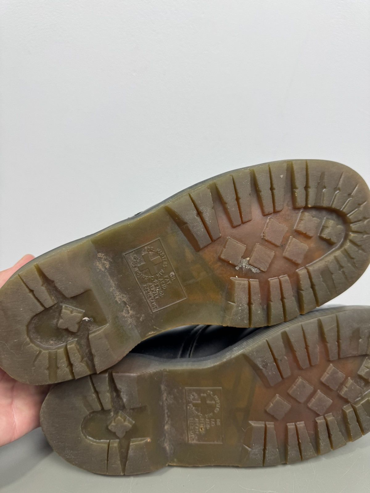 Dr. Martens Vintage Dr Martens 2225 Steel Toe Work Shoes 38 Heavily Worn Size US 7 / IT 37 - 17 Thumbnail