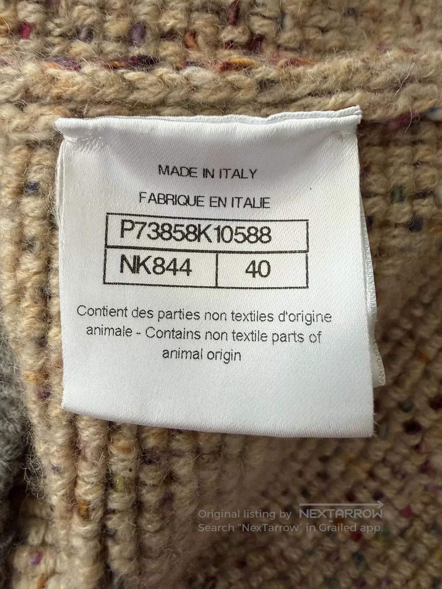Chanel Chanel 22K Floral Knit Round Neck Cardigan. Size US XL / EU 56 / 4 - 6 Thumbnail