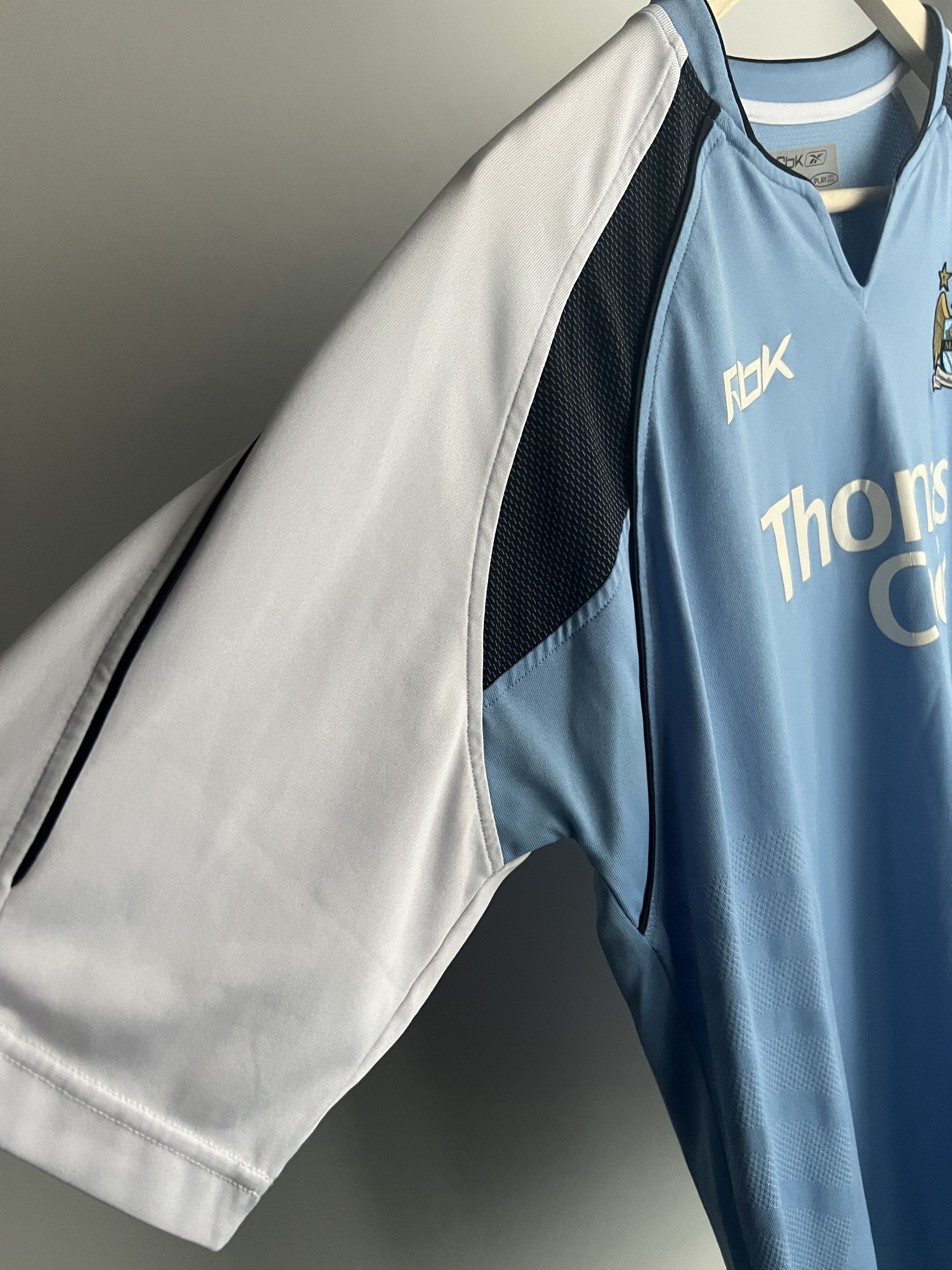Reebok × Vintage Soccer Jersey Manchester City 00s Champions Vintage Rare Size US L / EU 52-54 / 3 - 8 Thumbnail