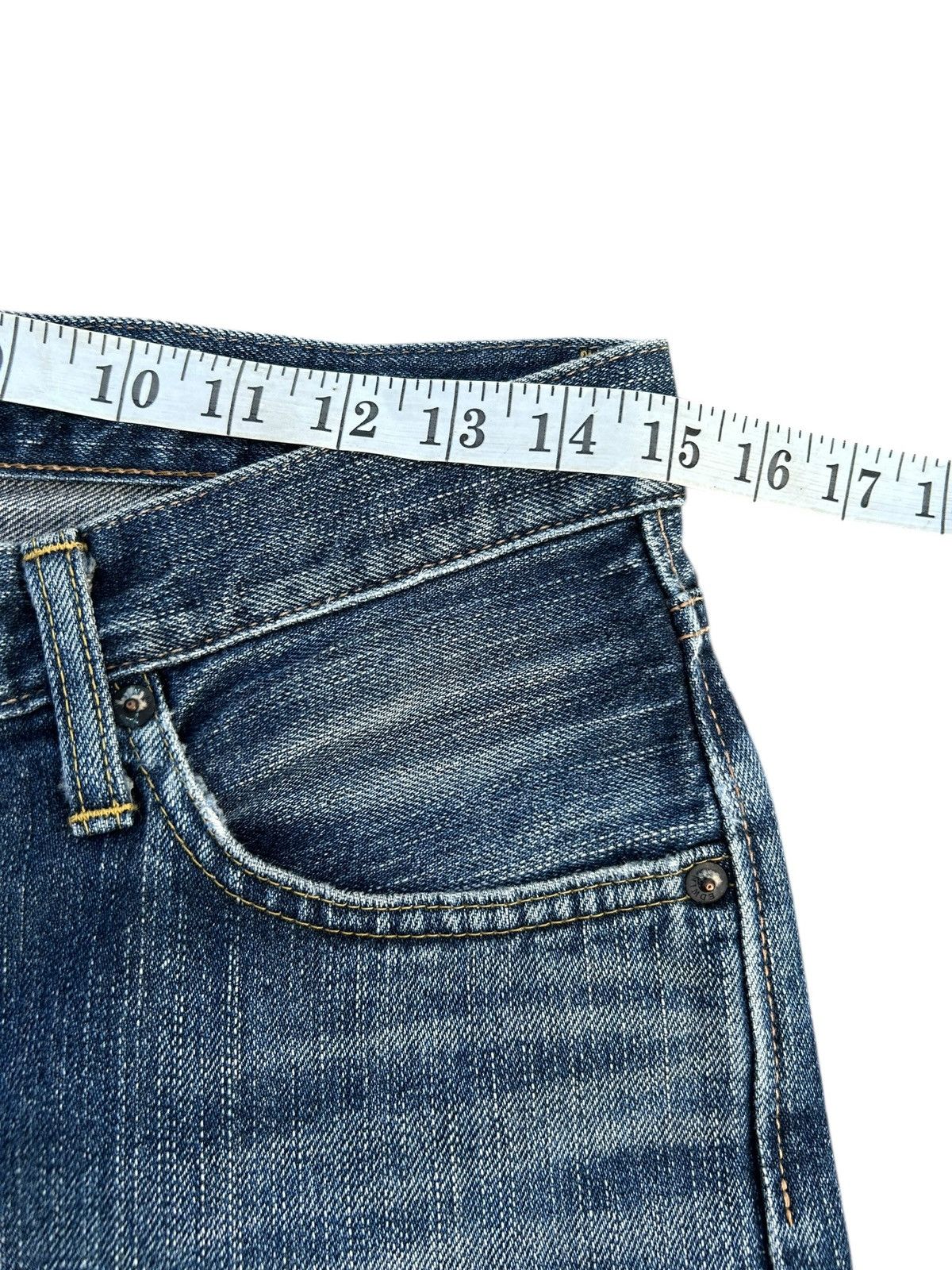 Kapital Vintage Edwin 505zx Selvedge Distressed Denim Jeans Size US 30 / EU 46 - 12 Thumbnail