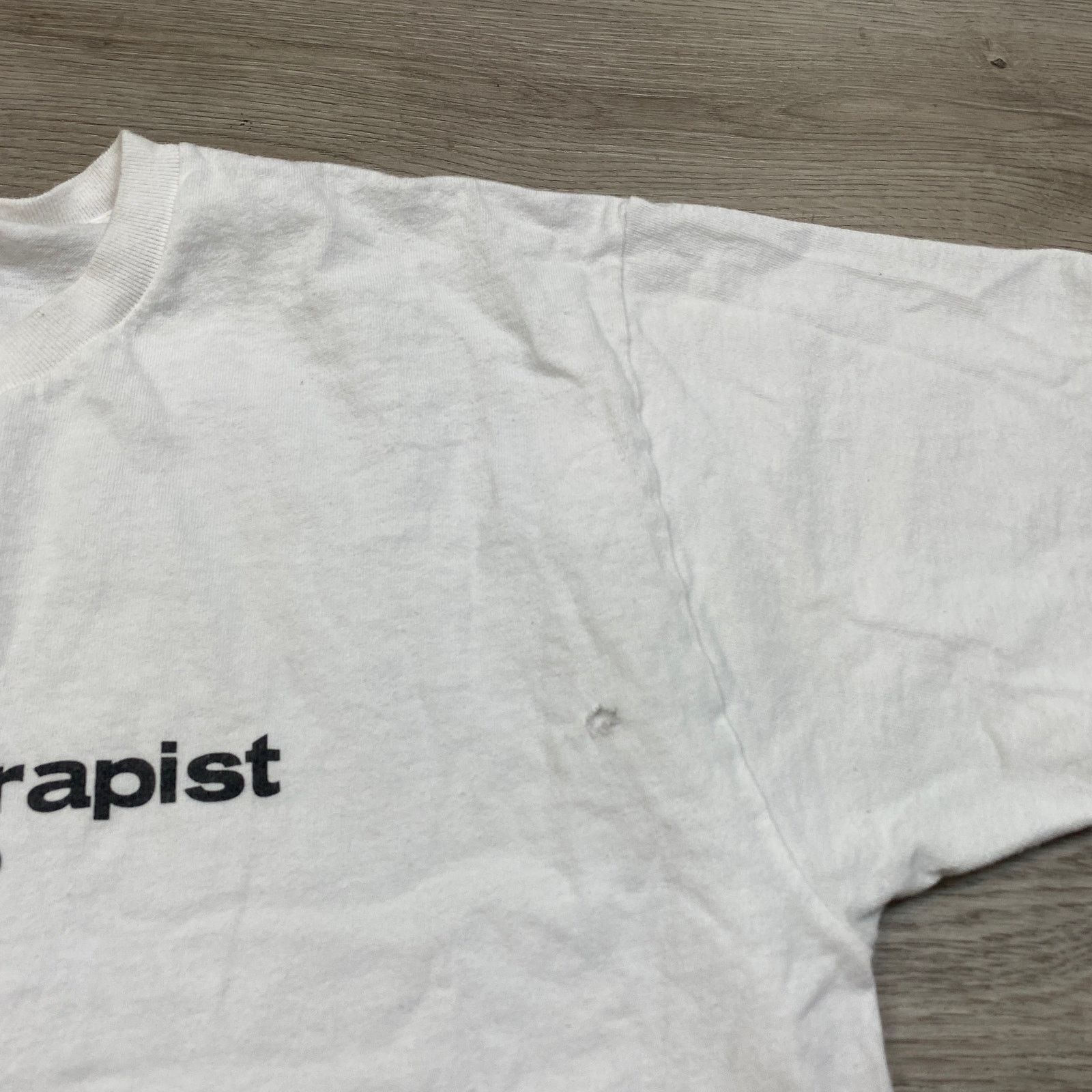 Fruit Of The Loom × Vintage Vintage Y2K Retired Therapist Shrunk Funny Shirt Men's Large Size US L / EU 52-54 / 3 - 8 Thumbnail