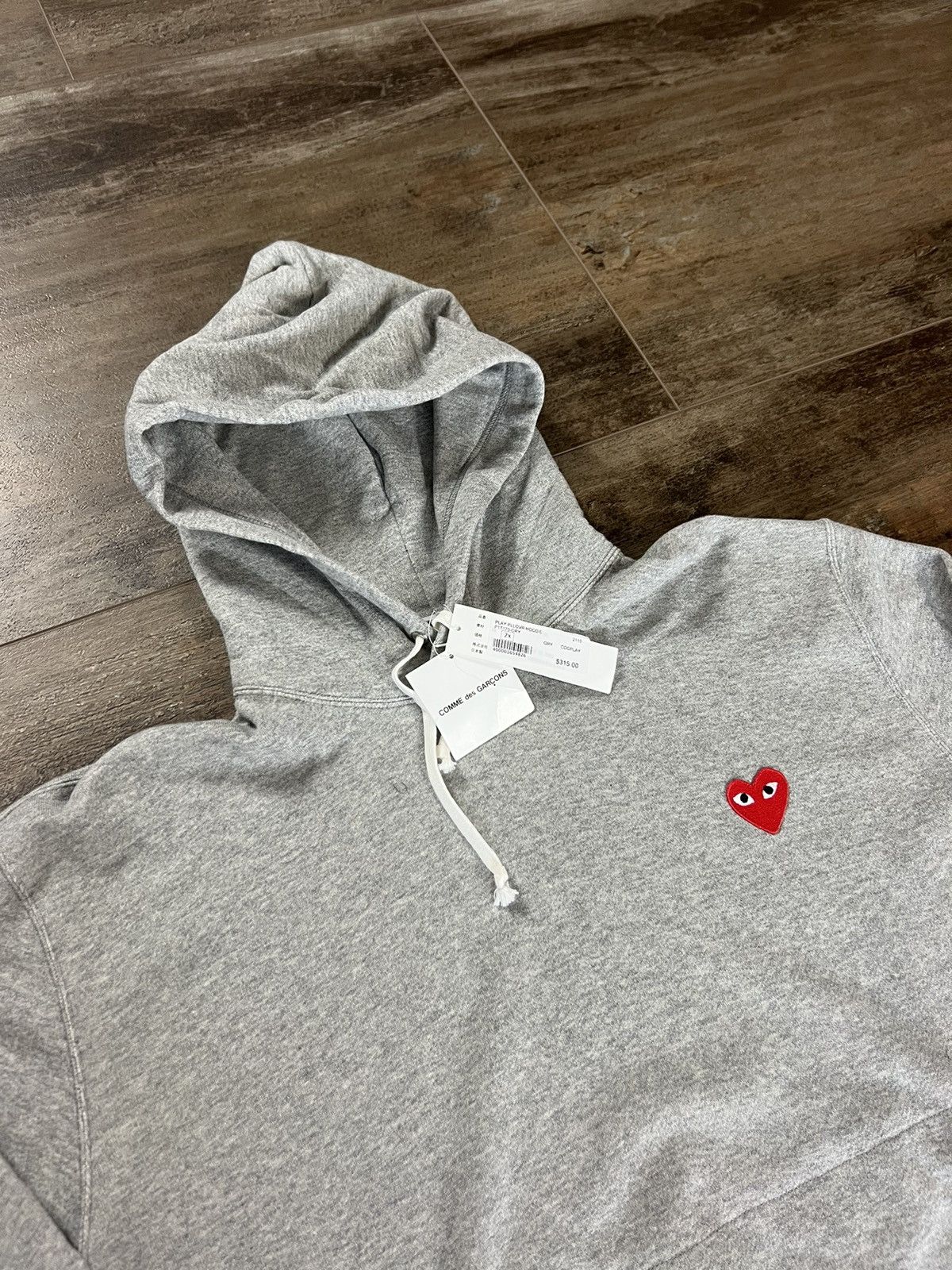 image of Comme Des Garcons Cdg Hoodie Comme Des Garçons in Grey, Men's (Size XL)