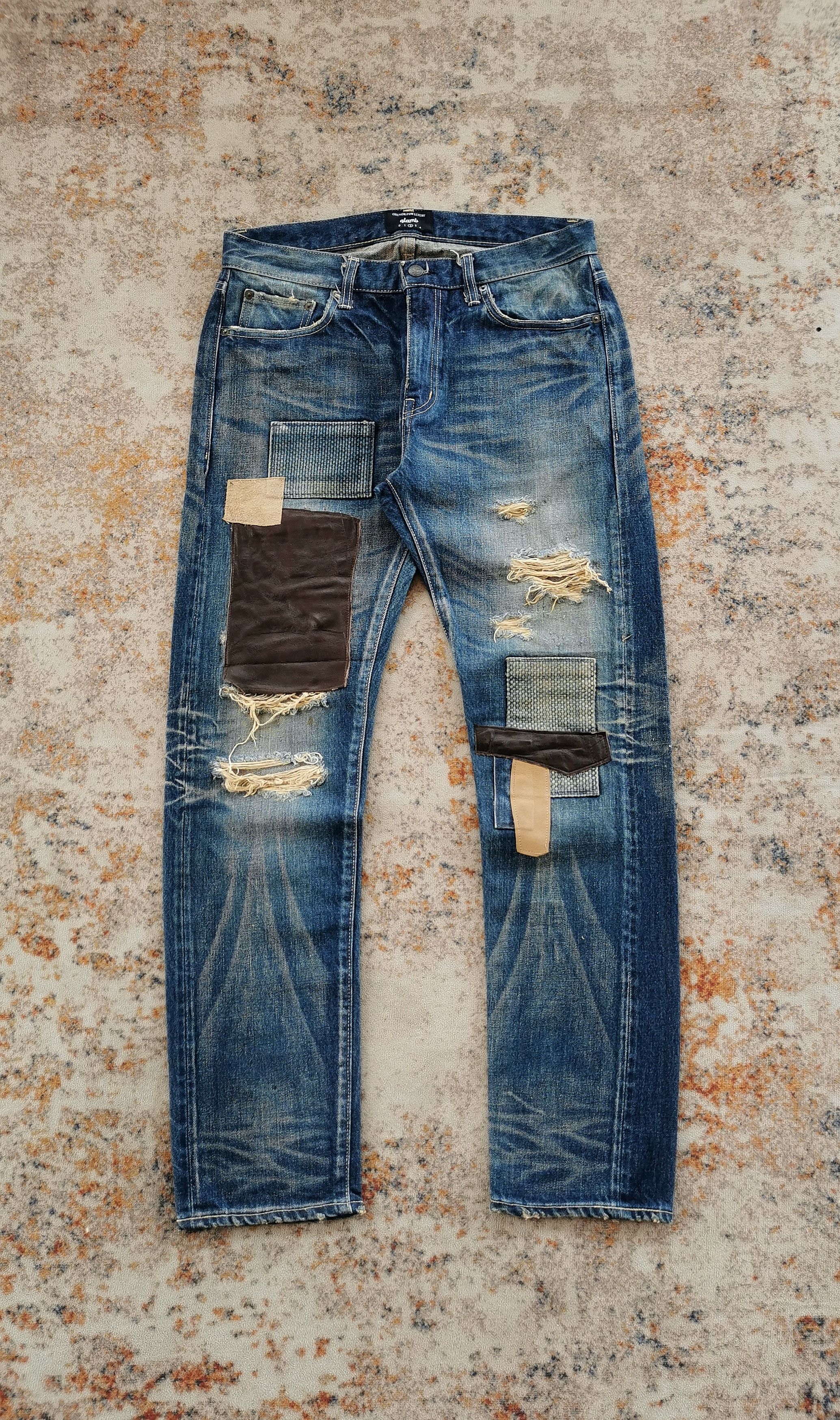 Comme des Garcons Glamp Selvedge Patchwork Jeans STYLE comme des garcons 32x31 Size US 32 / EU 48 - 11 Thumbnail