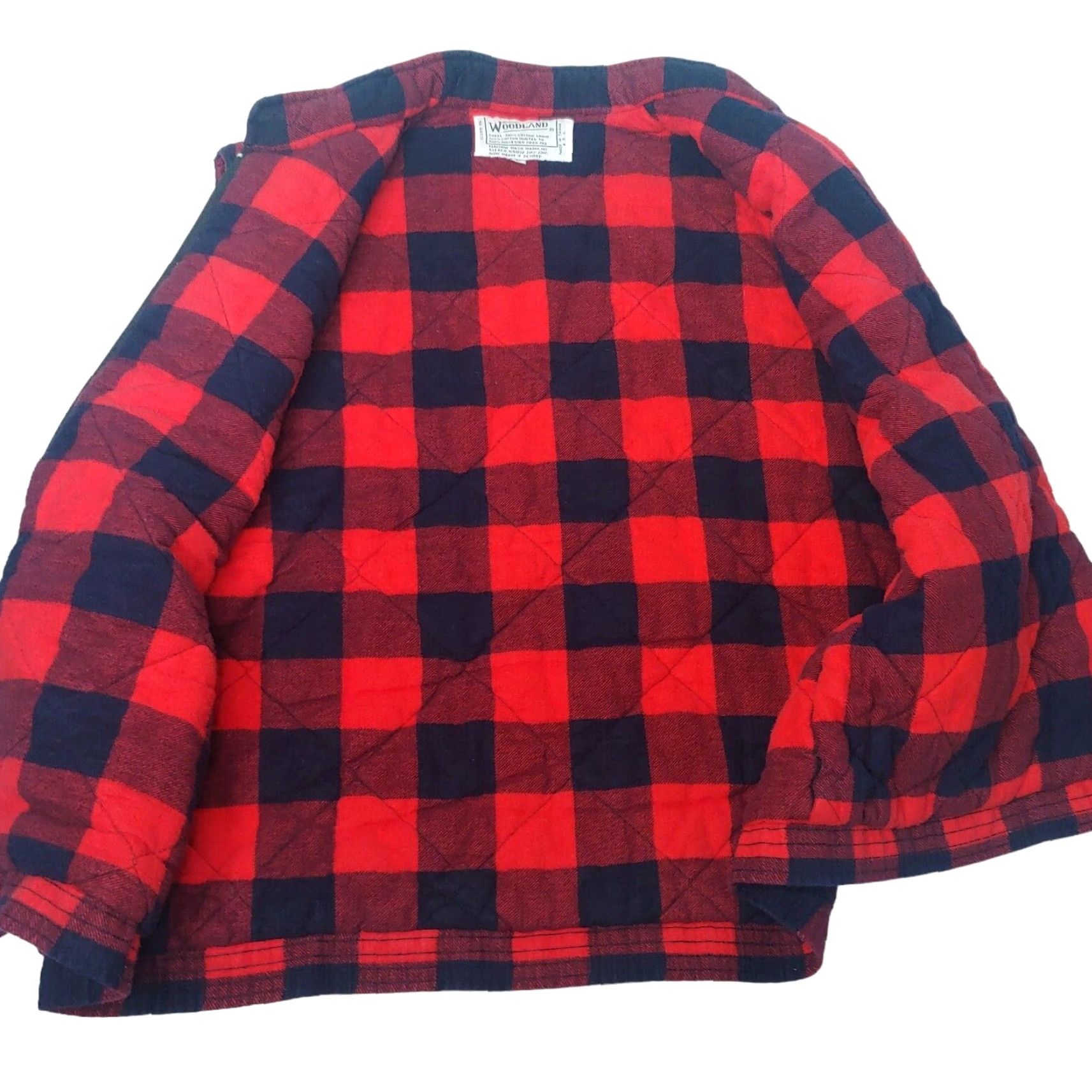 Vintage VINTAGE Woodland Vest Men L Red Buffalo Plaid Flannel Insulated Lumberjack Vest Size US L / EU 52-54 / 3 - 4 Thumbnail