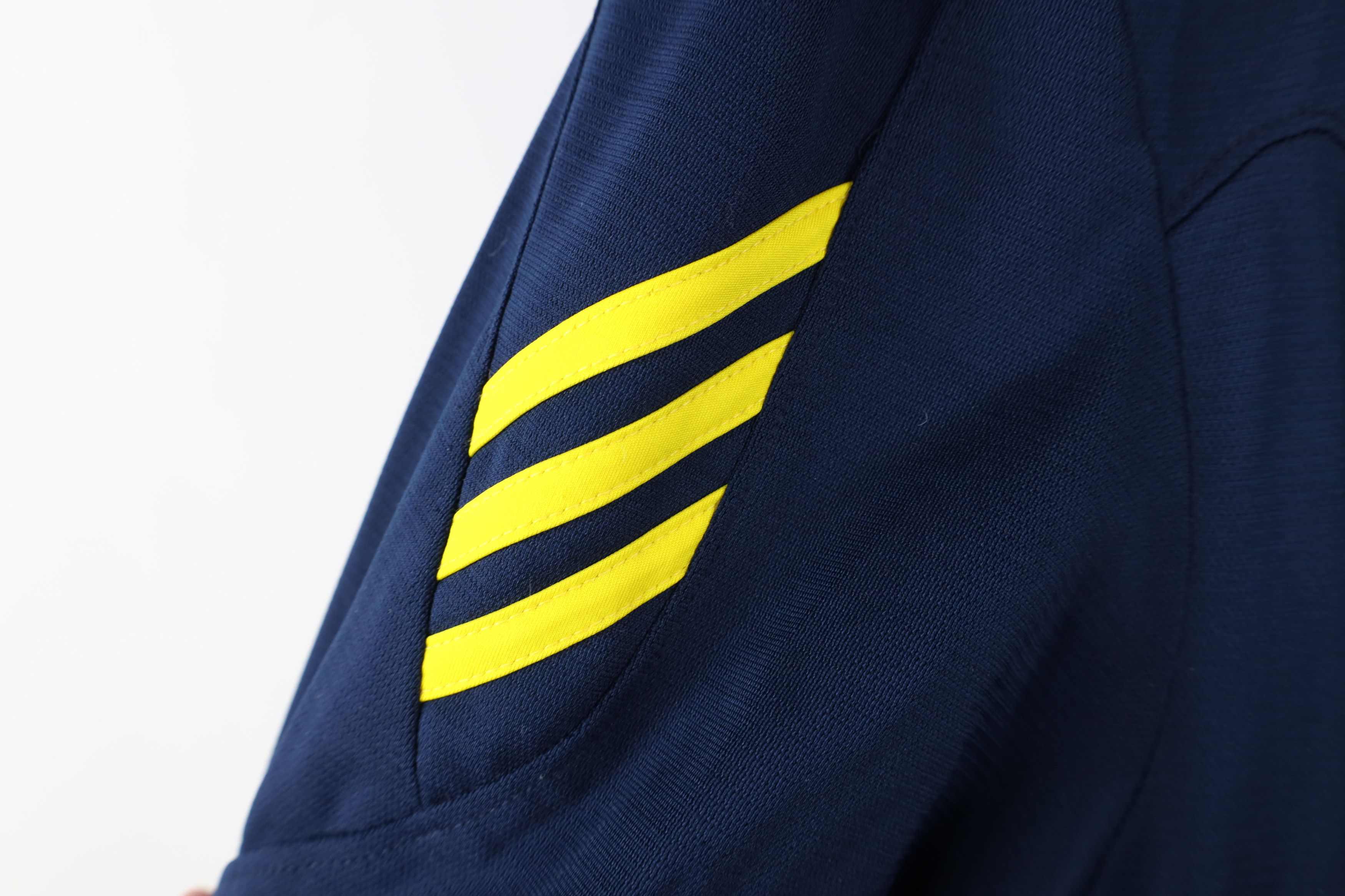 Adidas × Vintage Adidas University of Michigan Football Full Zip Jacket Size US XXL / EU 58 / 5 - 7 Thumbnail