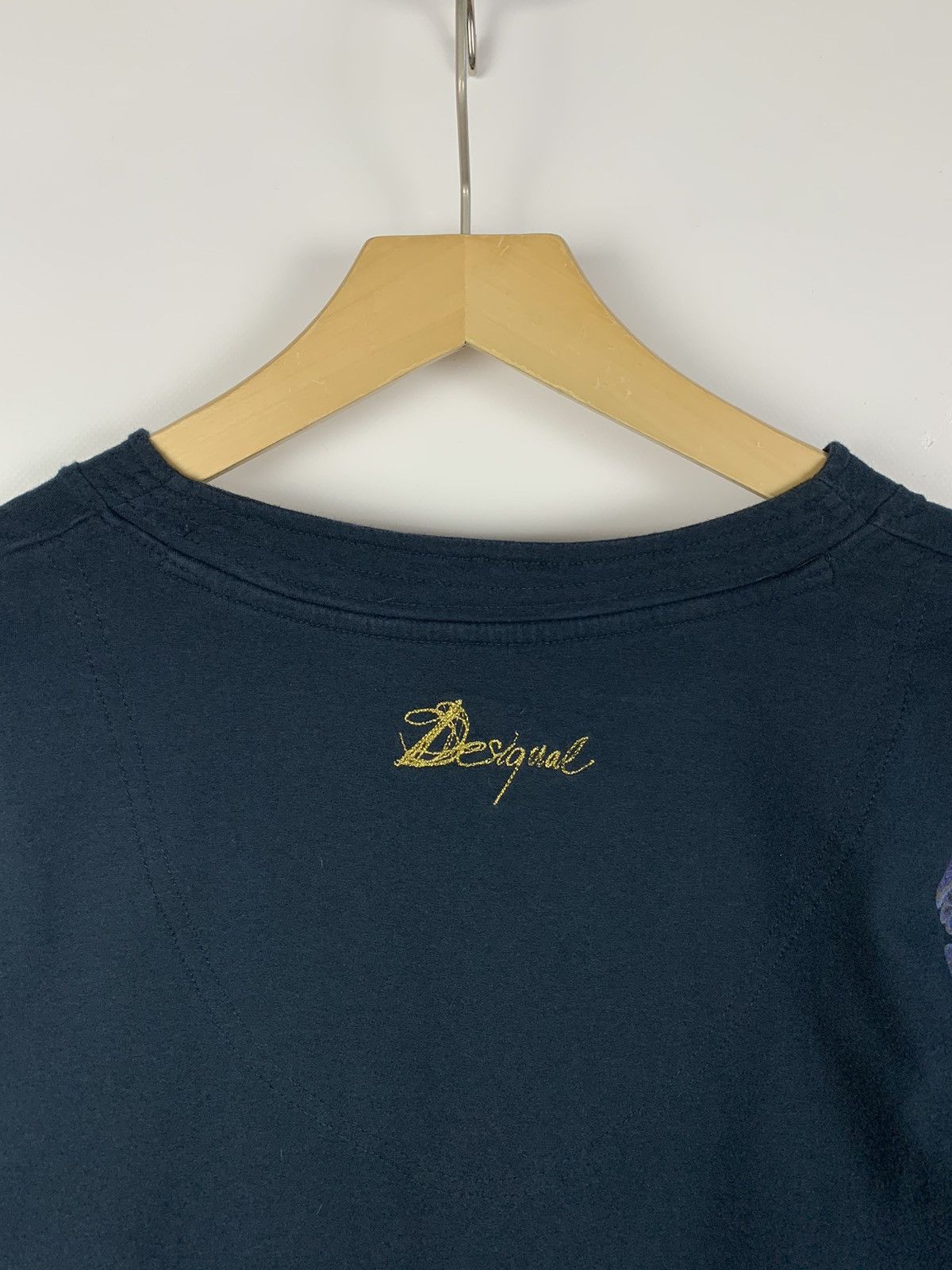 Desigual Vintage Y2K Desigual Floral Pattern Long Sleeve T-Shirt Blue Size XL / US 12-14 / IT 48-50 - 9 Thumbnail