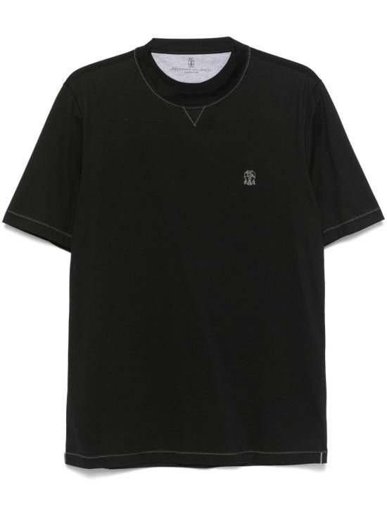 Brunello Cucinelli BRUNELLO CUCINELLI Men T-Shirts M0B131328G CG938 Black Size US XL / EU 56 / 4 - 1 Thumbnail