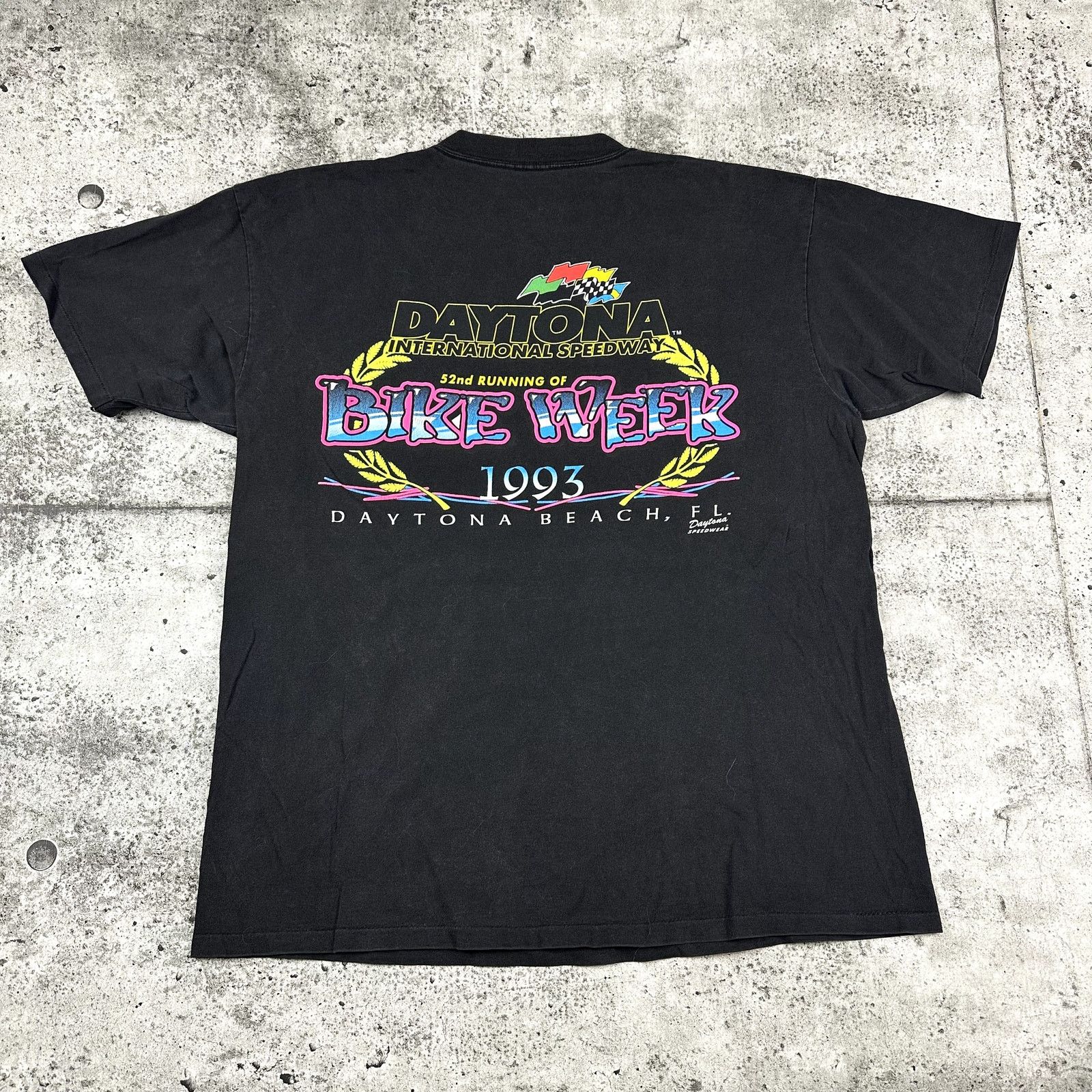 Vintage Vintage Daytona Bike Week 1993 Shirt Size XL (23.3x30) Size US XL / EU 56 / 4 - 1 Thumbnail