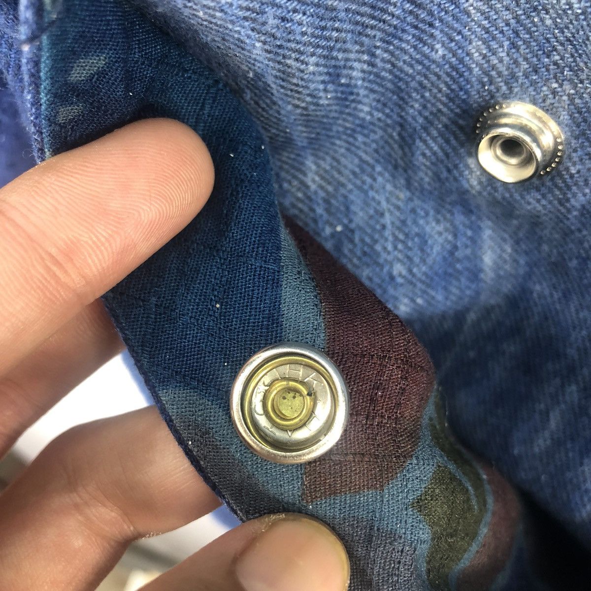 Japanese Brand Vintage Rework Custom Denim Zipper Jacket Size US M / EU 48-50 / 2 - 7 Thumbnail