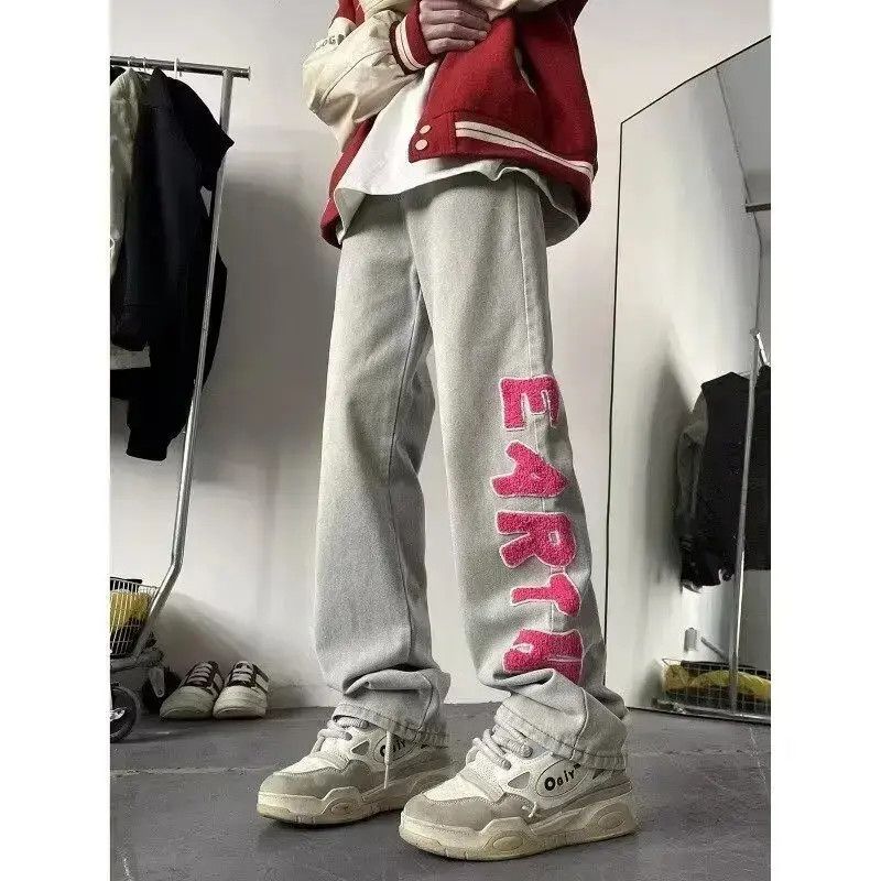 Japanese Brand Retro high street loose straight leg jeans Size US 32 / EU 48 - 4 Thumbnail