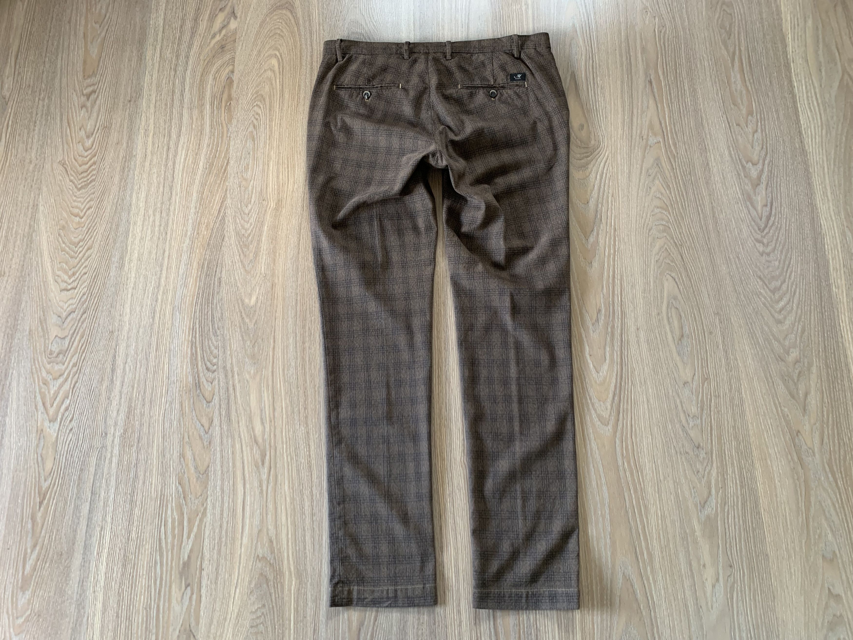 Mason's Masons Milano Style Cotton Plaid Pants Size US 36 / EU 52 - 2 Thumbnail
