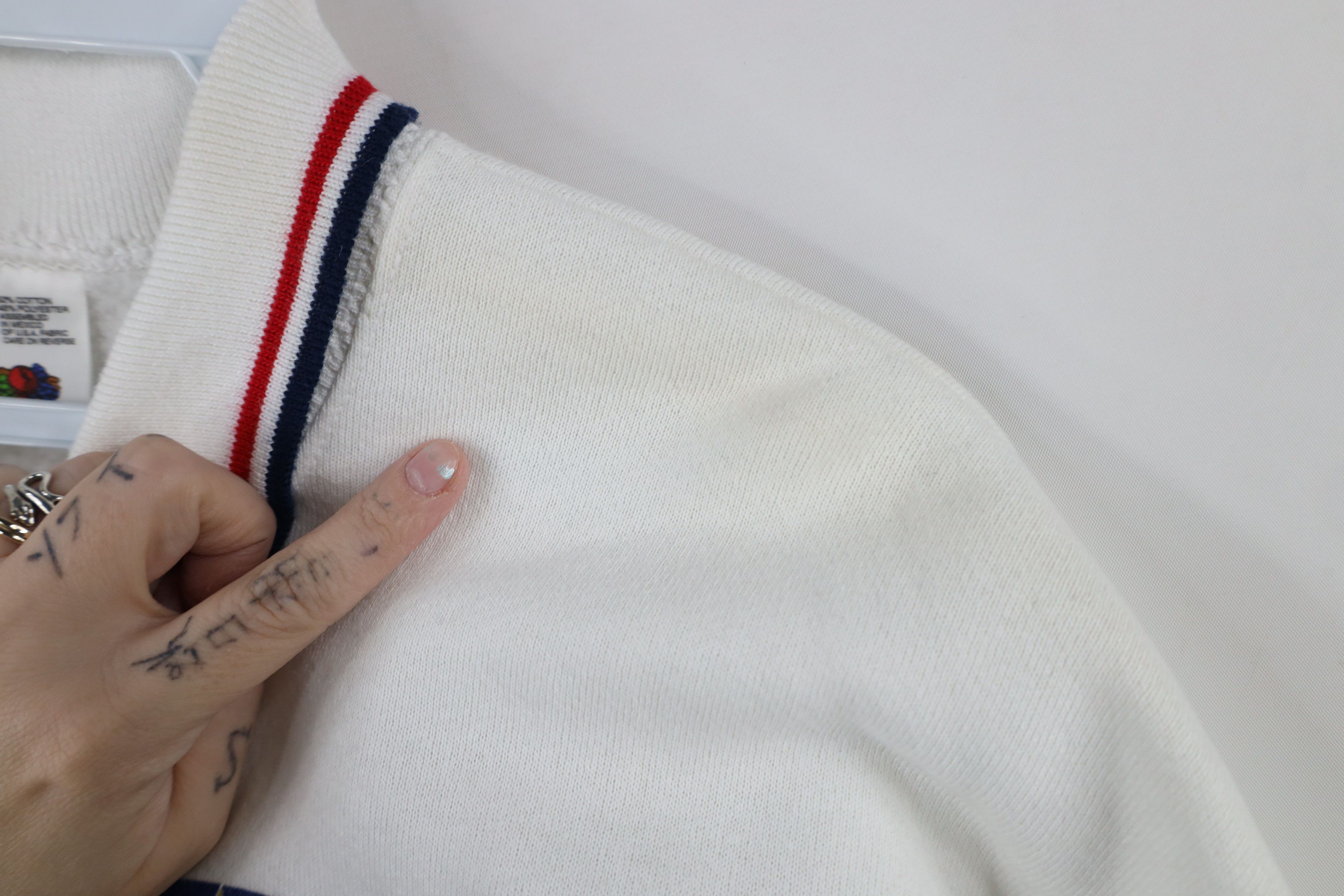 Vintage Vintage 90s Streetwear Sailboat Collared Sweatshirt USA Size XL / US 12-14 / IT 48-50 - 7 Thumbnail
