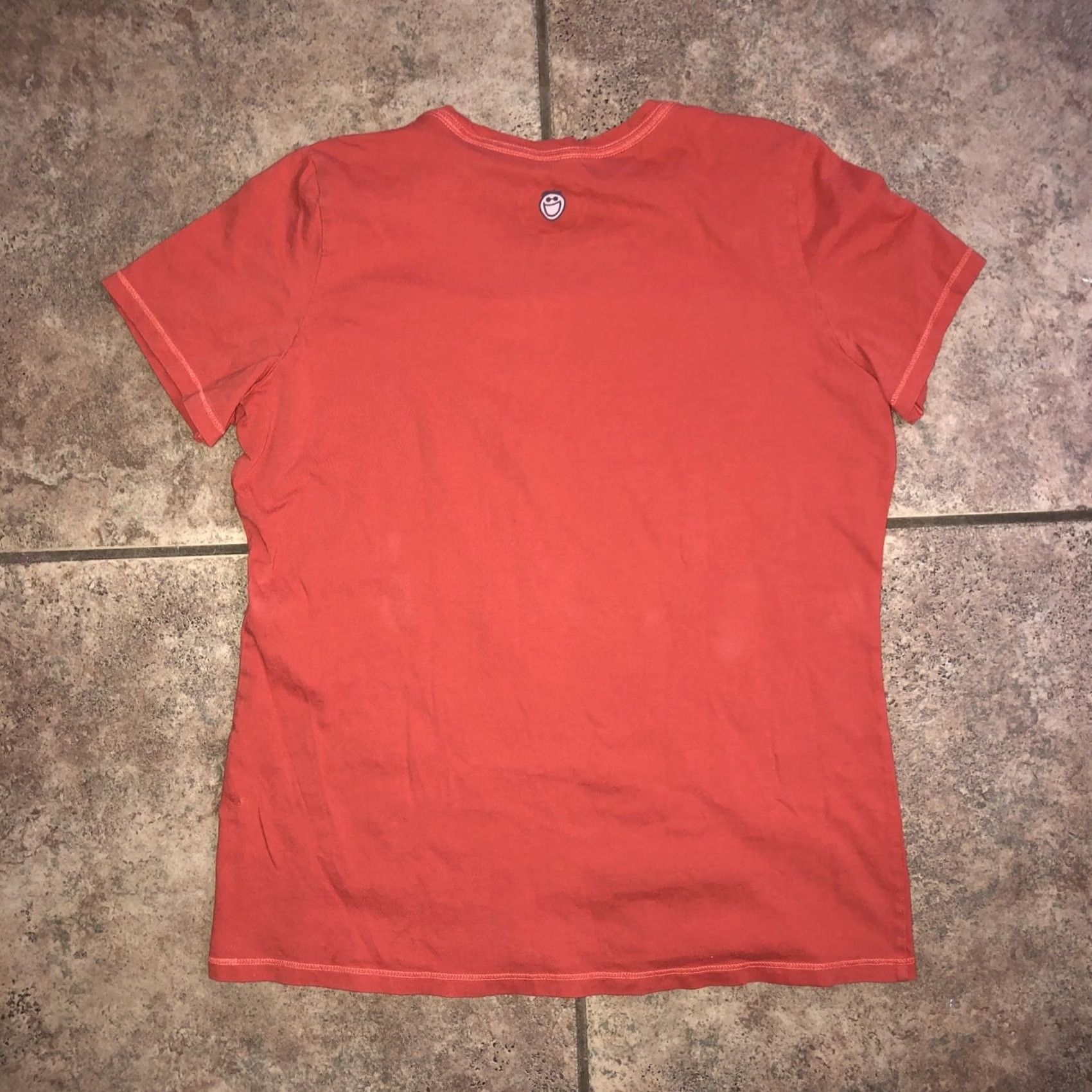 Life is Good Life is Good Orange T-Shirt Womens M Cap Sleeve Size M / US 6-8 / IT 42-44 - 4 Thumbnail