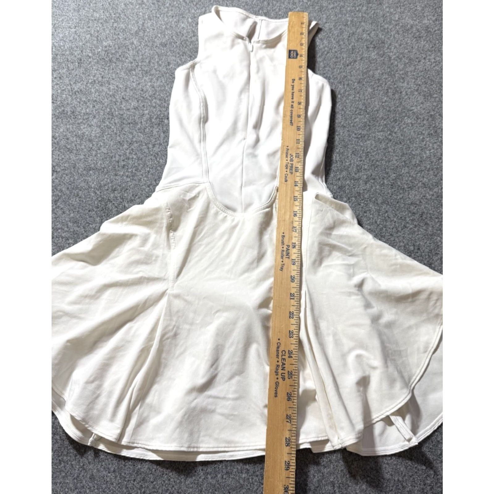 Lululemon Everlux Short-Lined Tennis Tank Top Dress White Size 0 Women Dress  Activewear Tennis Lined