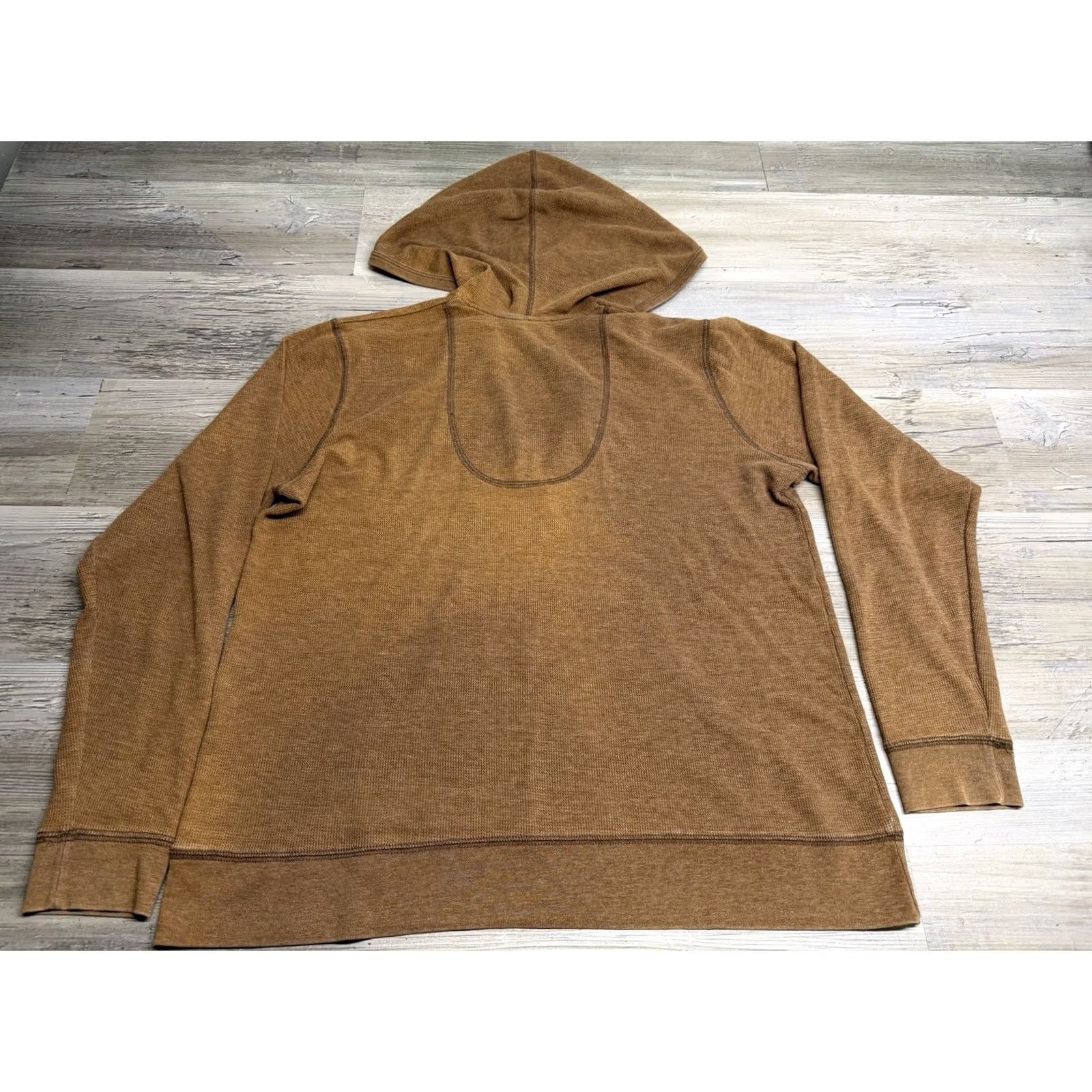 Life is Good Life is Good Hooded Top Womens L Brown V-Neck Pullover Hoodie Size L / US 10 / IT 46 - 2 Thumbnail