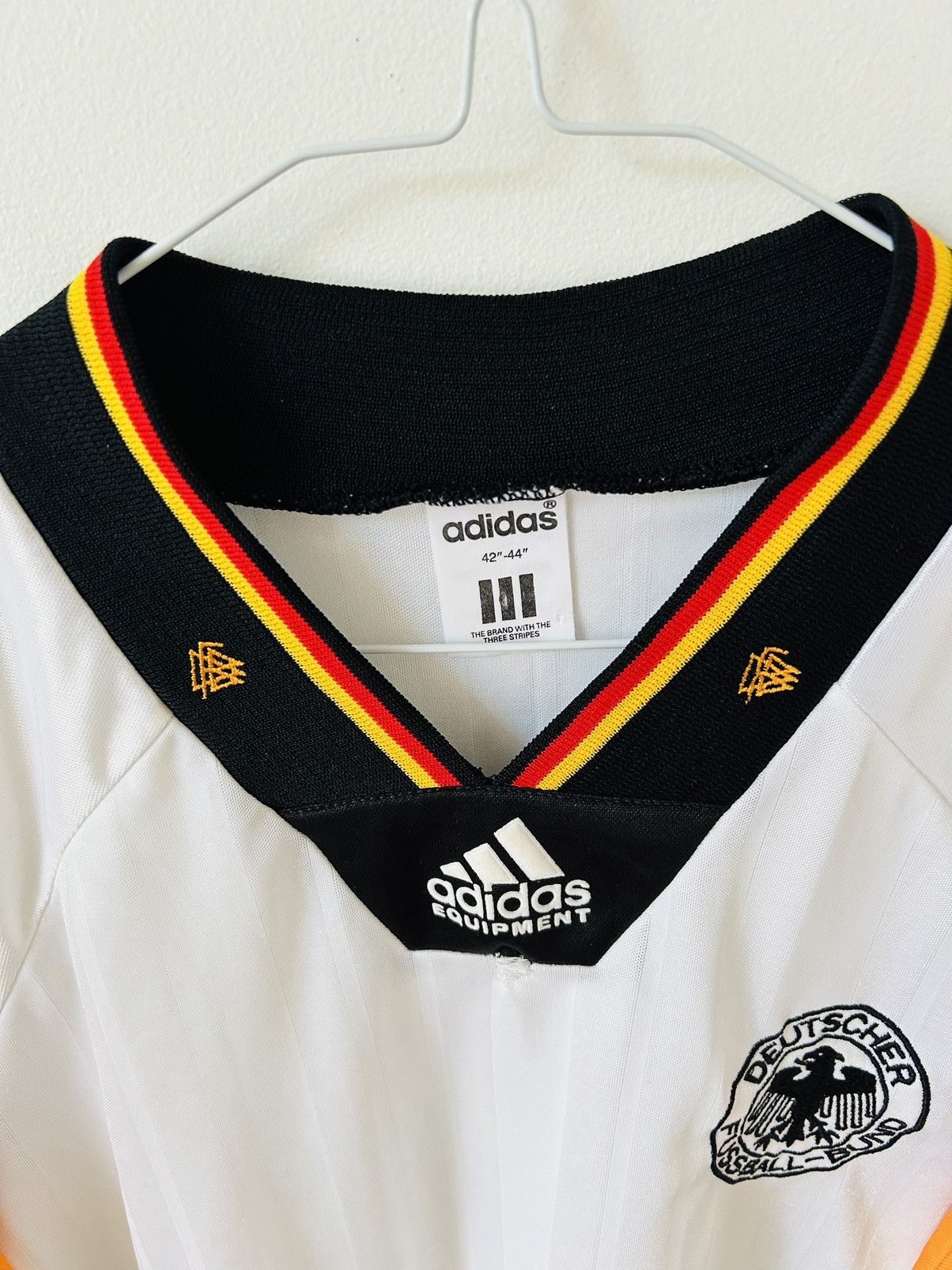 Adidas Germany 1992 home jersey Size US L / EU 52-54 / 3 - 3 Thumbnail