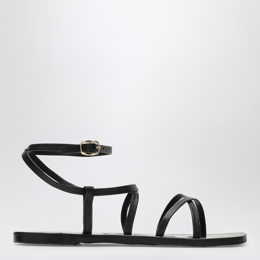 Manebi o1d2blof0824 Leather Canyon Sandal in Black Size US 6 / IT 36 - 1 Thumbnail