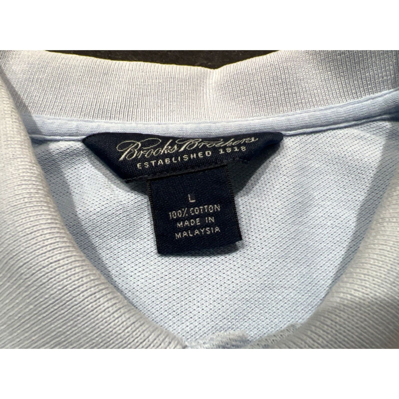 Brooks Brothers BROOKS BROTHERS 1818 Polo Shirt Striped Short Sleeve Light Blue L Mens Size L Blue 1818 Performance Original Fit Size US L / EU 52-54 / 3 - 5 Thumbnail