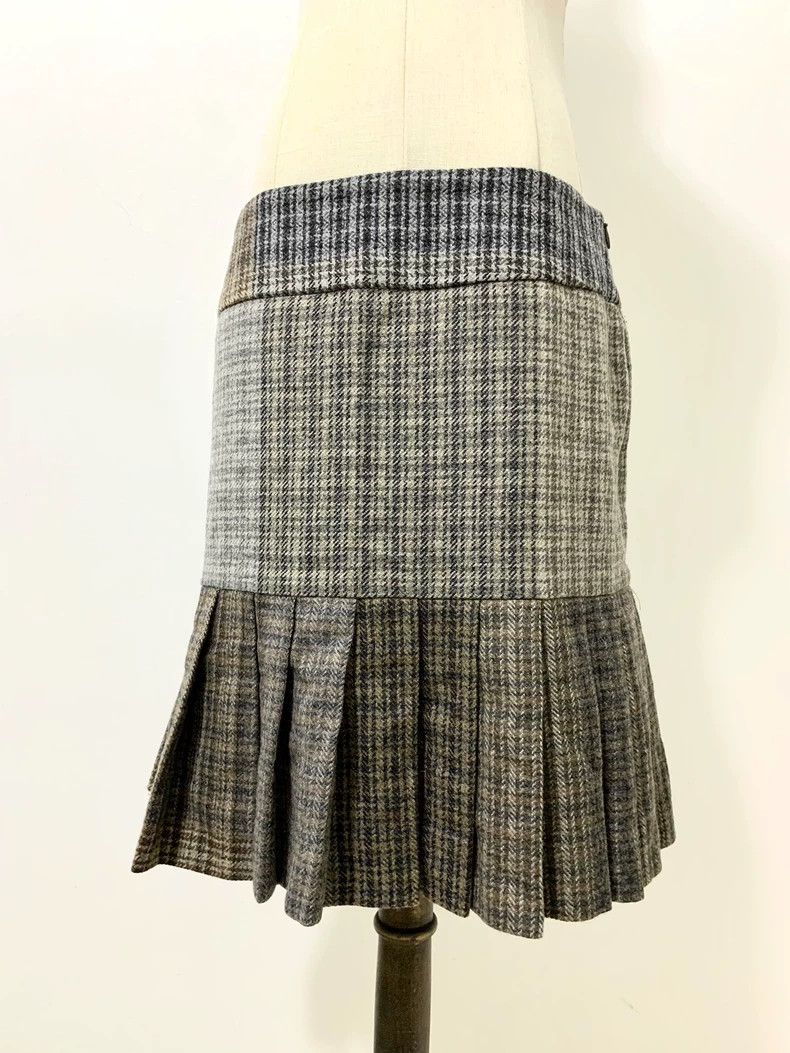 Vivienne Westwood Vivienne Westwood Gray and brown patchwork plaid skirt Size 27" / US 4 / IT 40 - 2 Thumbnail