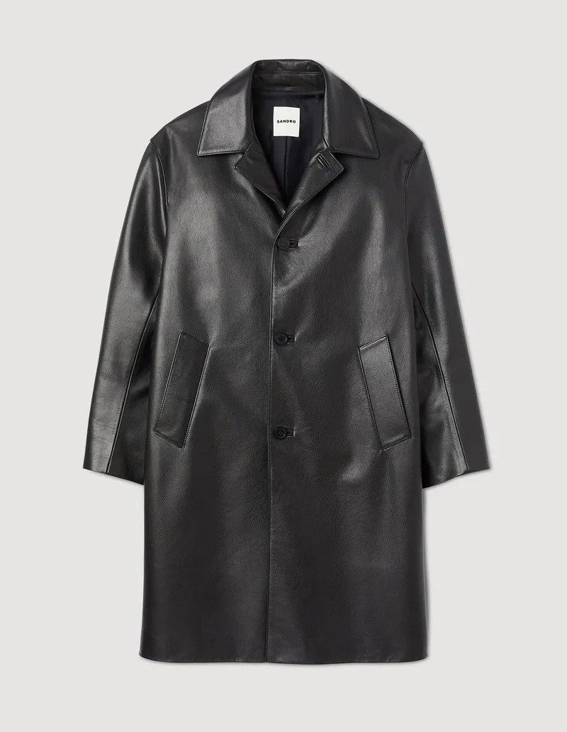 Sandro Sandro Long Leather Coat medium Size M / US 6-8 / IT 42-44 - 2 Thumbnail