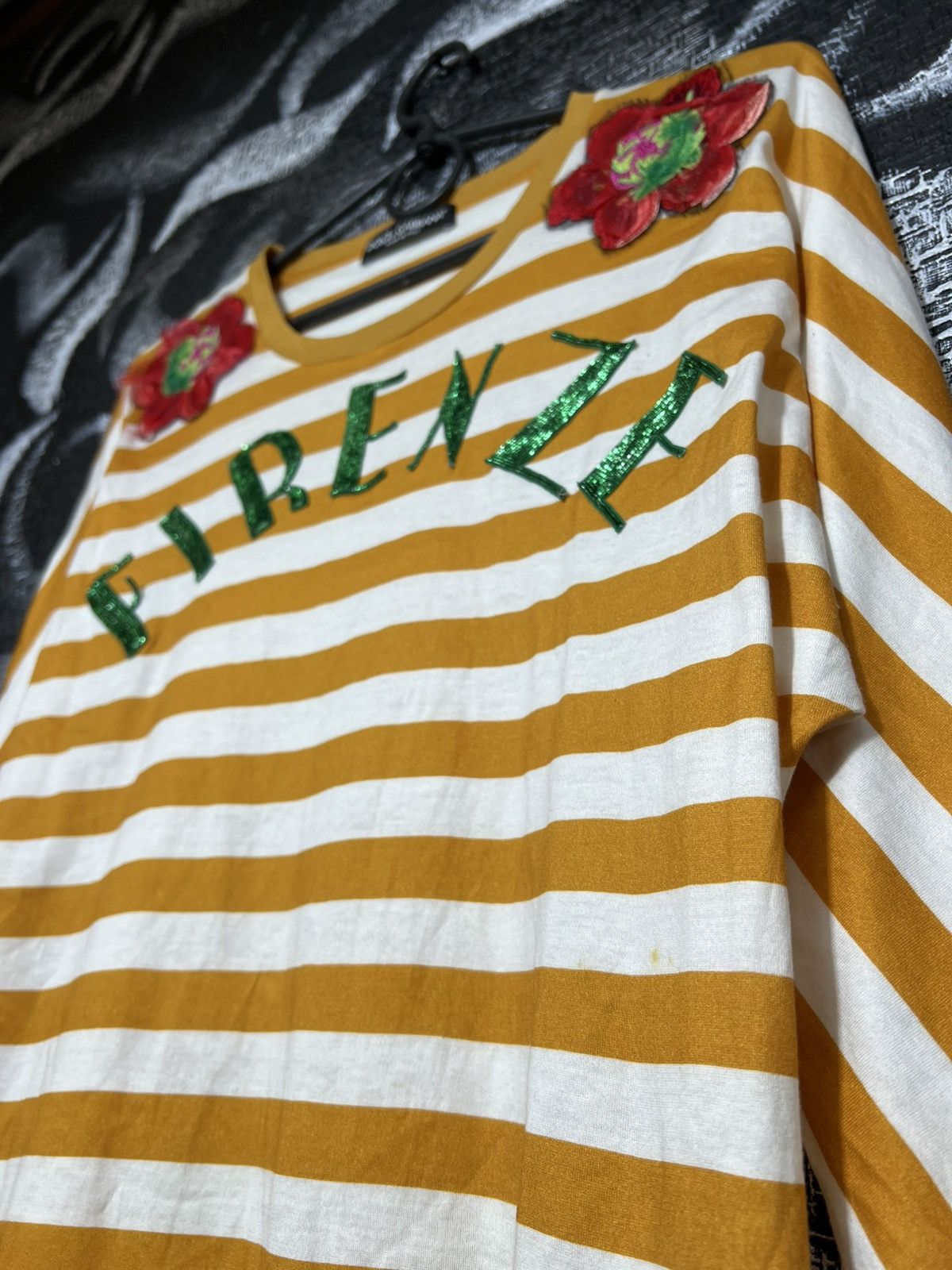 Dolce & Gabbana DOLCE & GABBANA Blouse T-shirt Orange FIRENZE RRP $1460 Size S / US 4 / IT 40 - 3 Thumbnail