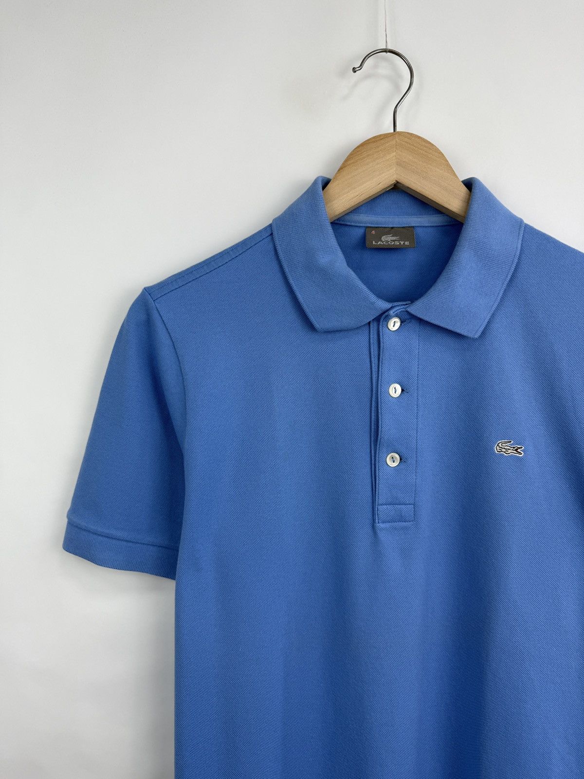 Lacoste 🇫🇷 Lacoste Limited Gray Crocodile Polo T-Shirt Made in France Size US M / EU 48-50 / 2 - 2 Thumbnail