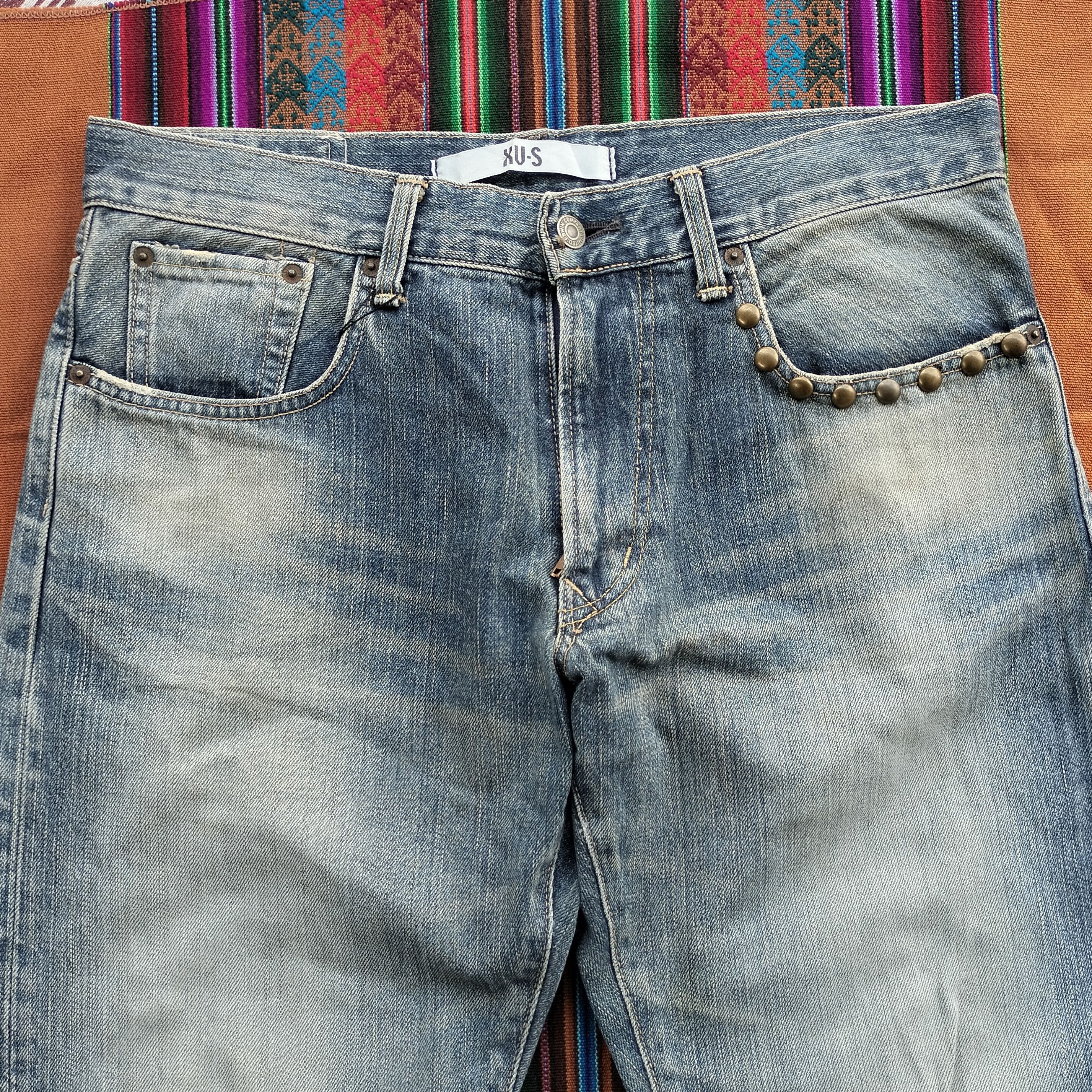 Edwin Vintage Edwin XV-S japan studded rhinestone denim Size US 34 / EU 50 - 3 Thumbnail