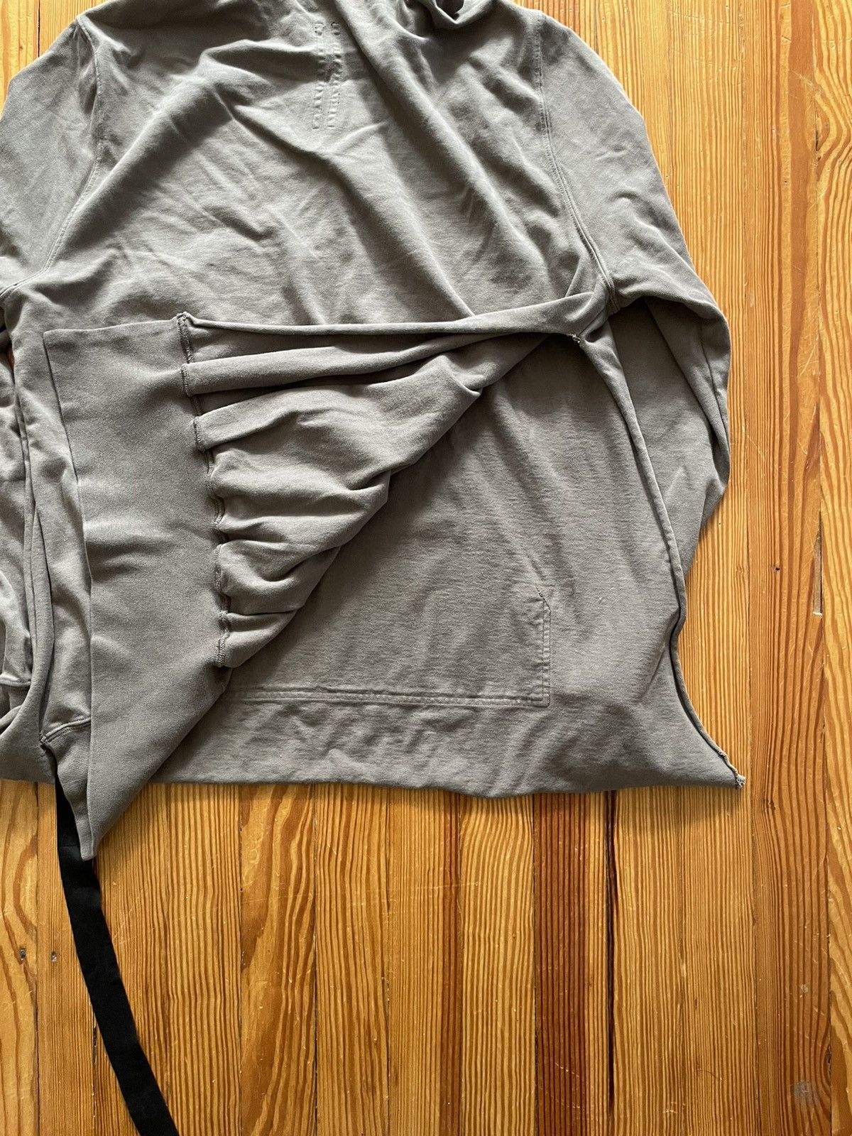 Rick Owens × Rick Owens Drkshdw Rick Owens Layered Hoodie Rig Fabric Dust Grey Size US S / EU 44-46 / 1 - 3 Thumbnail