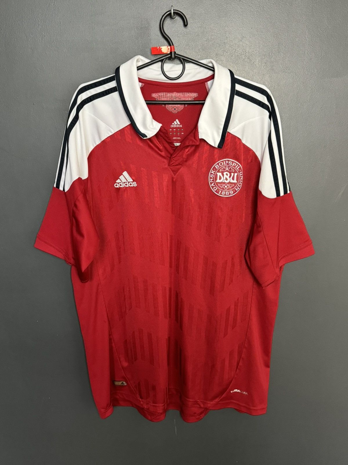 Adidas Denmark National Team 12/13 Home Football Jersey T-Shirt Size US XL / EU 56 / 4 - 1 Thumbnail