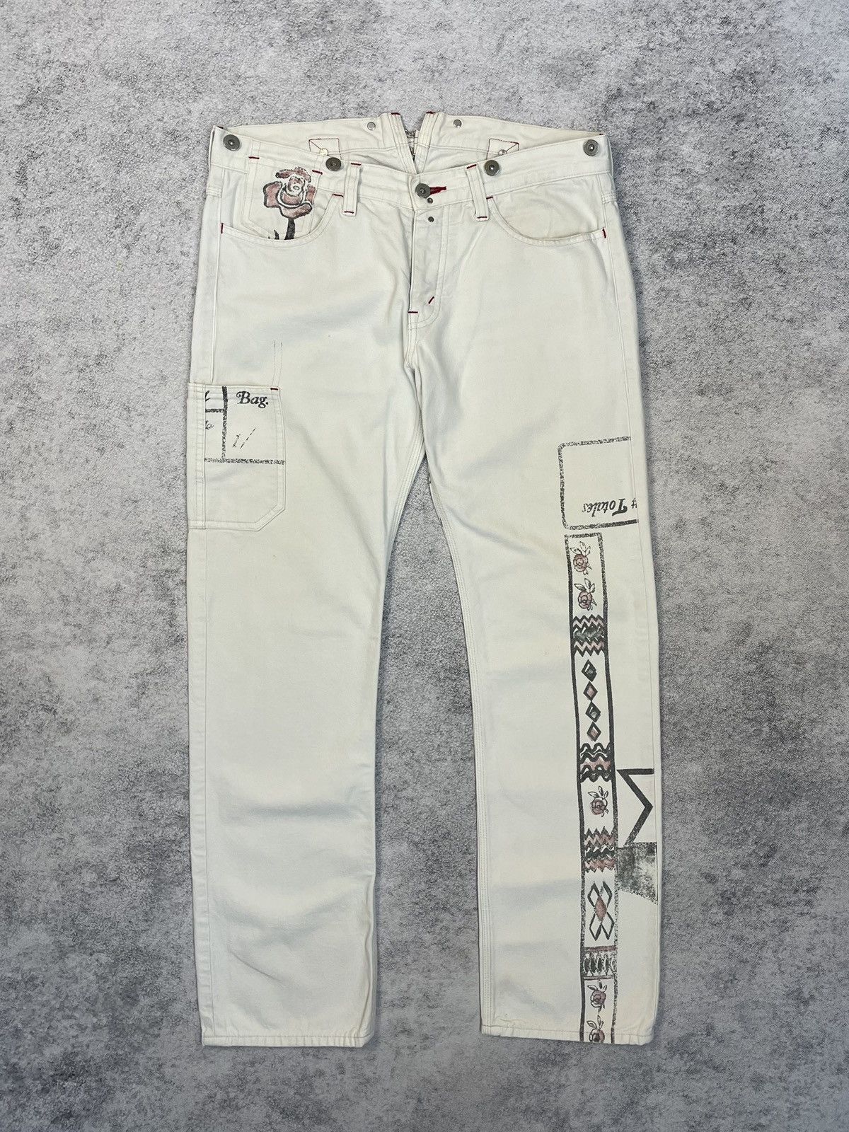 Comme des Garcons × Junya Watanabe Comme Des Garcons x Junya Watanabe S/S08 printed work pants Size US 34 / EU 50 - 2 Thumbnail