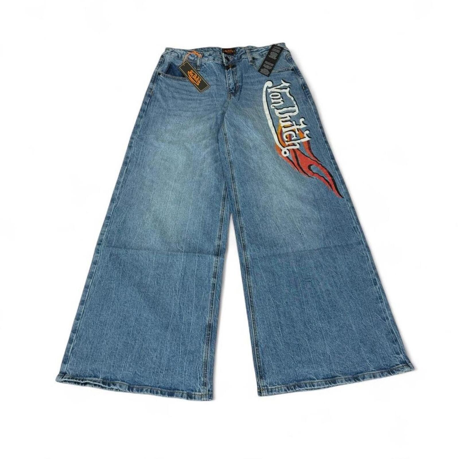 True Religion Von Dutch original y2k style baggy jeans with cool print Size 30" / US 8 / IT 44 - 2 Thumbnail