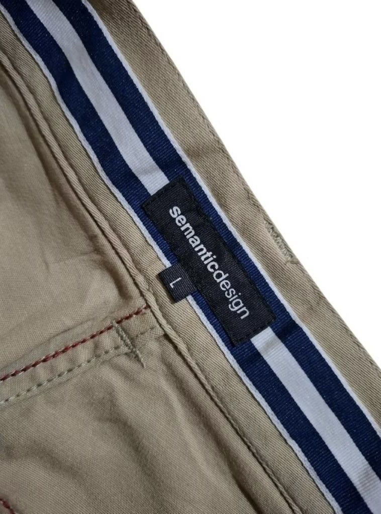 semanticdesign Semantic Design Khaki Chinos Pants Unique Zipper Pockets Size US 32 / EU 48 - 5 Thumbnail