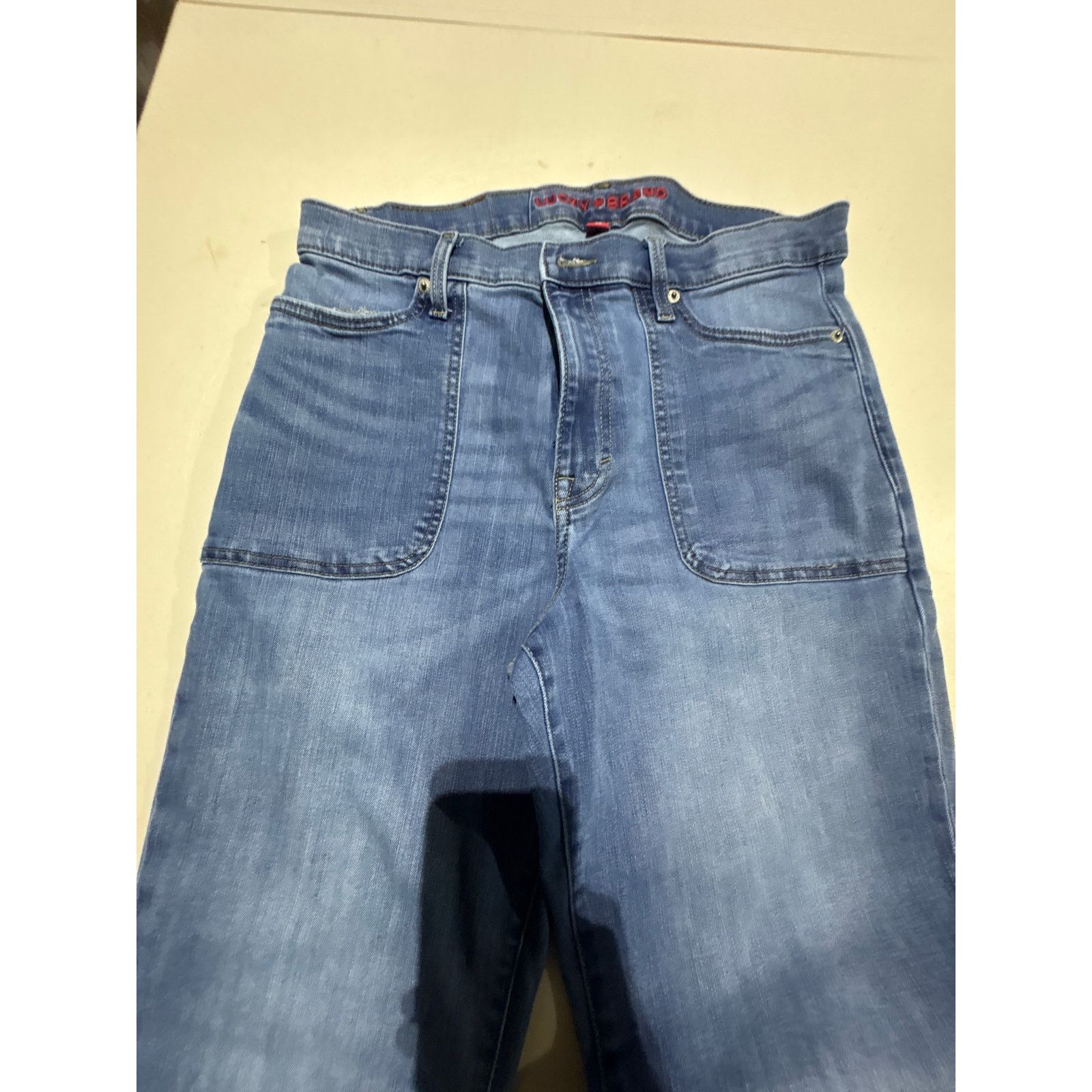 Lucky Brand Lucky Brand 12/31 A Women’s Flare Jeans Light Wash High Rise Size 34" / US 12 / IT 48 - 4 Thumbnail