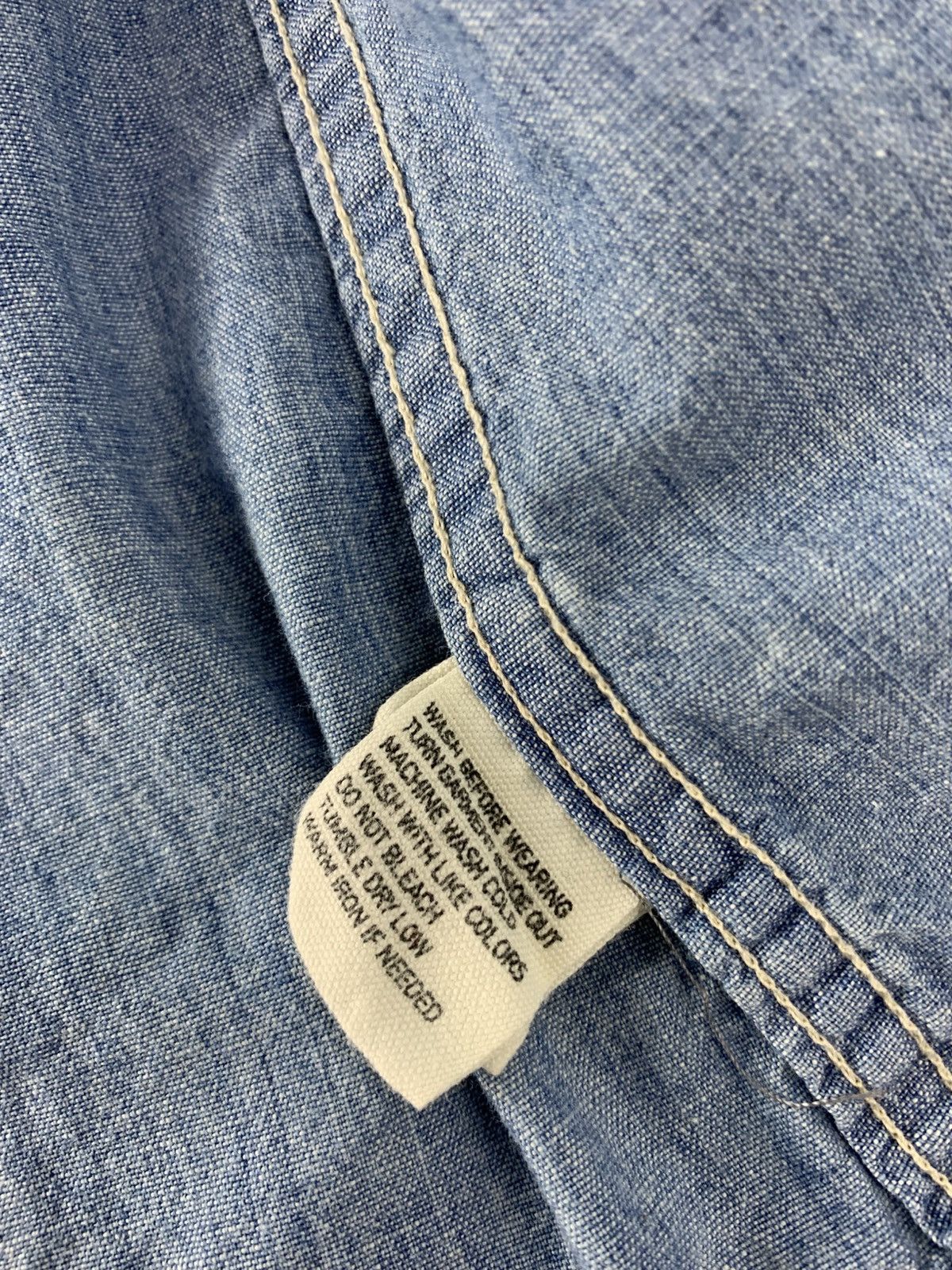 Polo Ralph Lauren Polo by Ralph Lauren Denim Shirt Dungarees Star Design Size L / US 10 / IT 46 - 9 Thumbnail