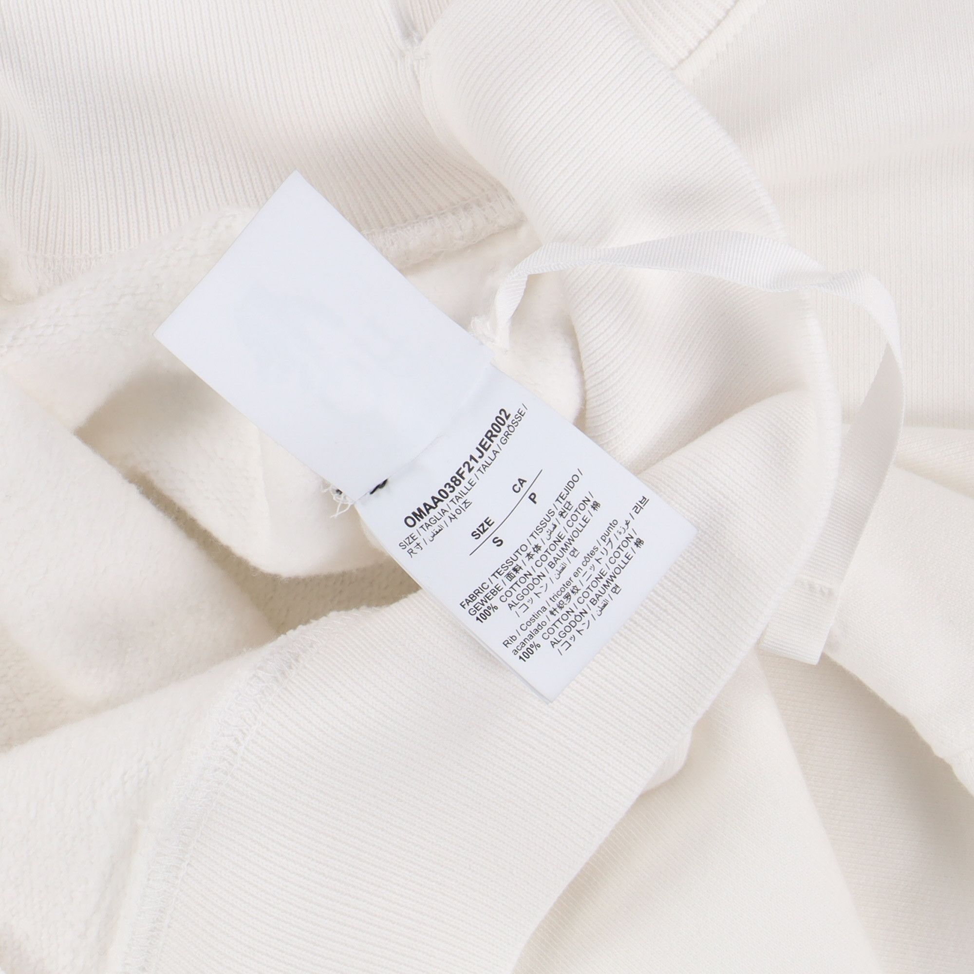 Off-White White Slanted Logo Oversized Skate Sweatshirt Size US S / EU 44-46 / 1 - 6 Thumbnail