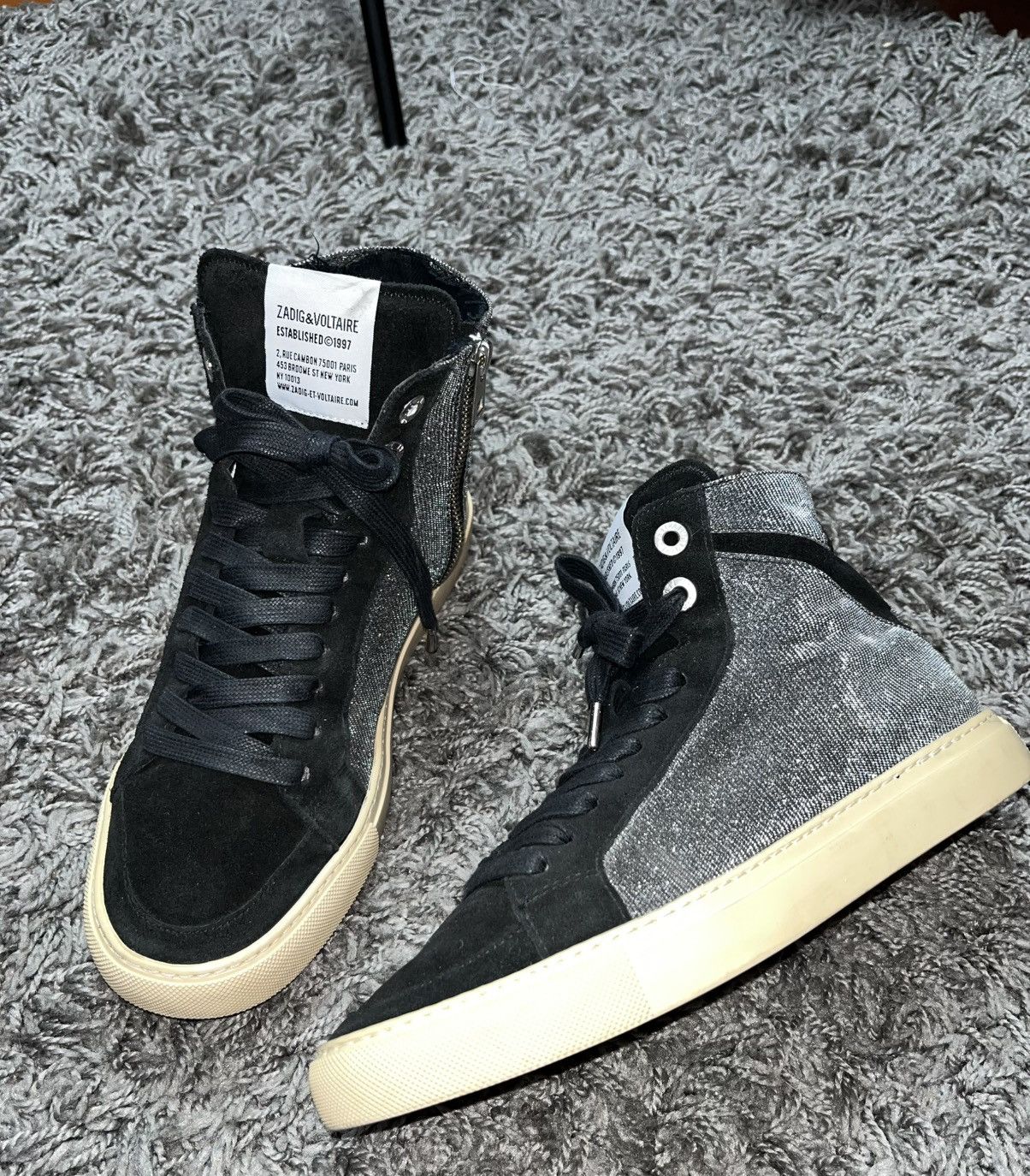 Zadig & Voltaire Zadig & Voltaire Zv1747 High Flash Sparkle High Top Size US 9 / IT 39 - 1 Thumbnail