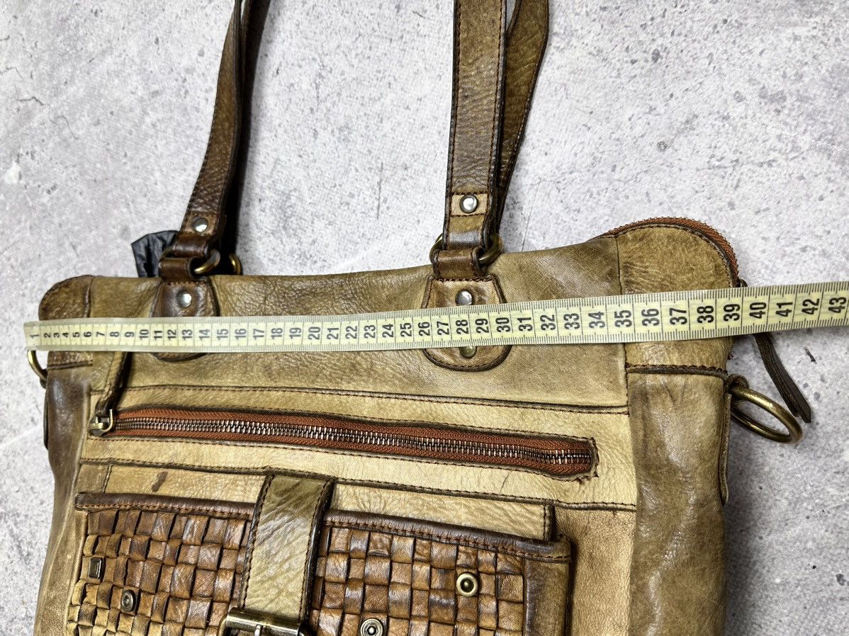 A.S.98 Vintage AS 98 Metal Zip Design Leather Bag Dolce Gabbana GOA Size ONE SIZE - 3 Thumbnail