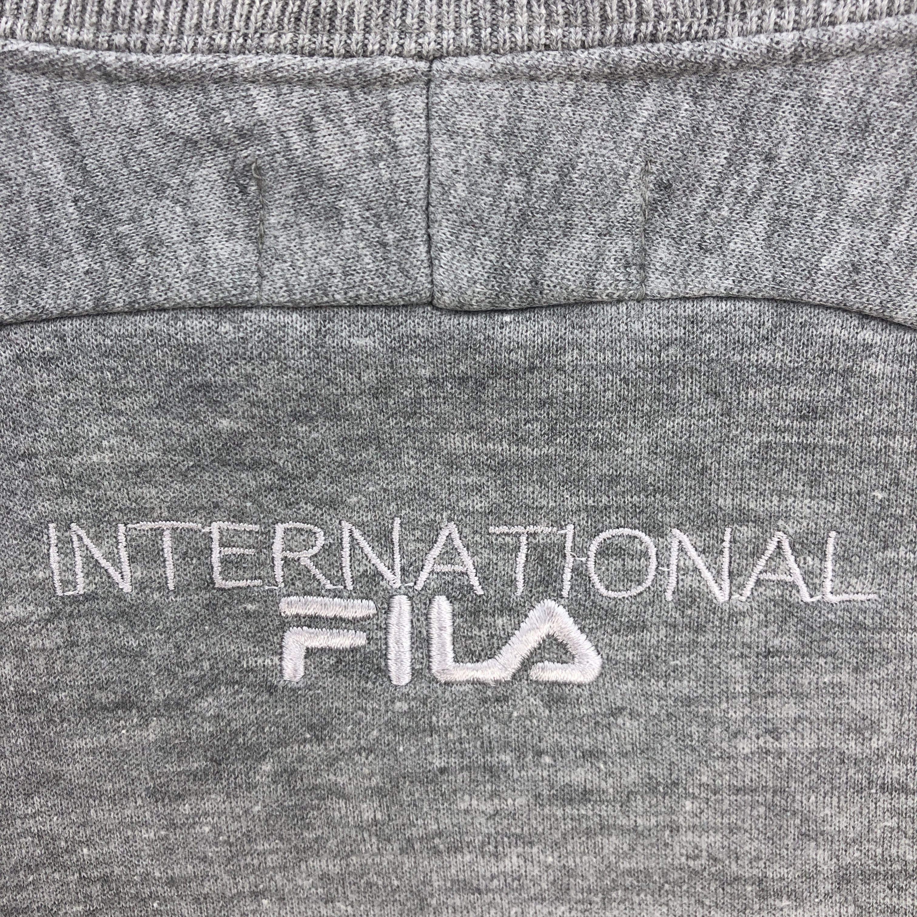 Fila Vintage Y2K Fila Grey Sweater Fila Skate Surfing Sweatshirt Size US L / EU 52-54 / 3 - 8 Thumbnail