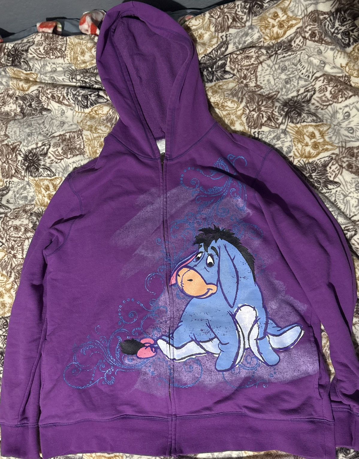 Disney × Vintage Vintage 2000’s Eeyore Zipup Size US XL / EU 56 / 4 - 1 Thumbnail