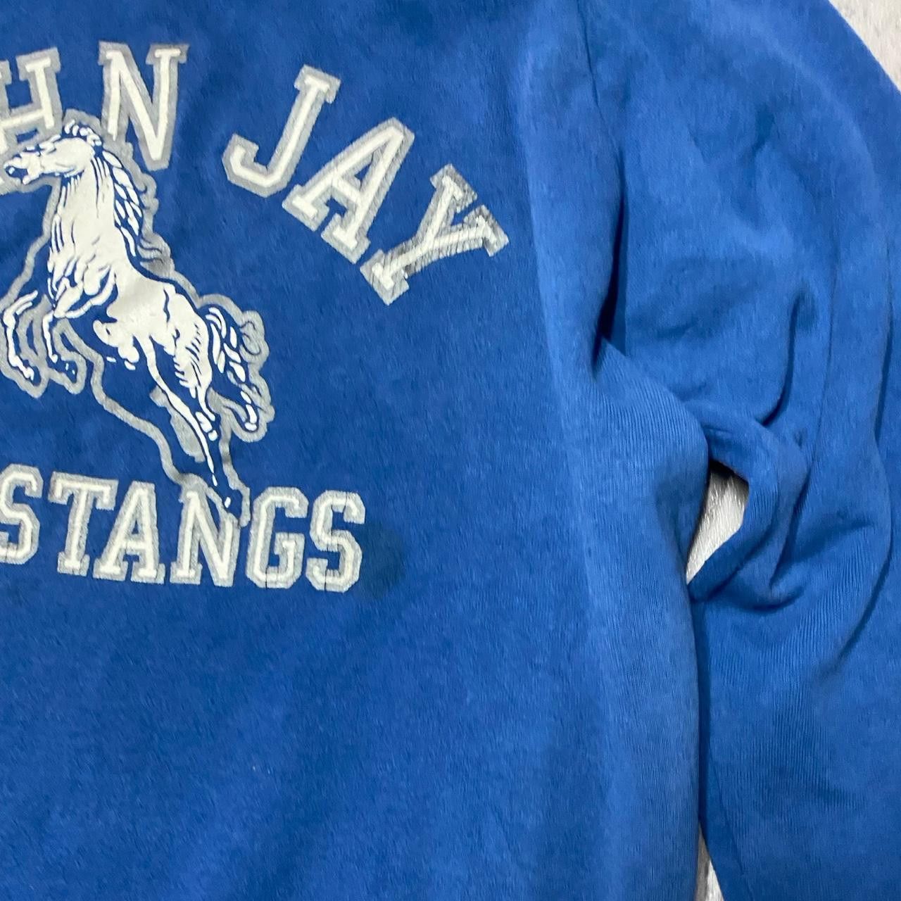 Other Blue vintage John Jay Mustangs crewneck sweatshirt Size US XL / EU 56 / 4 - 3 Thumbnail